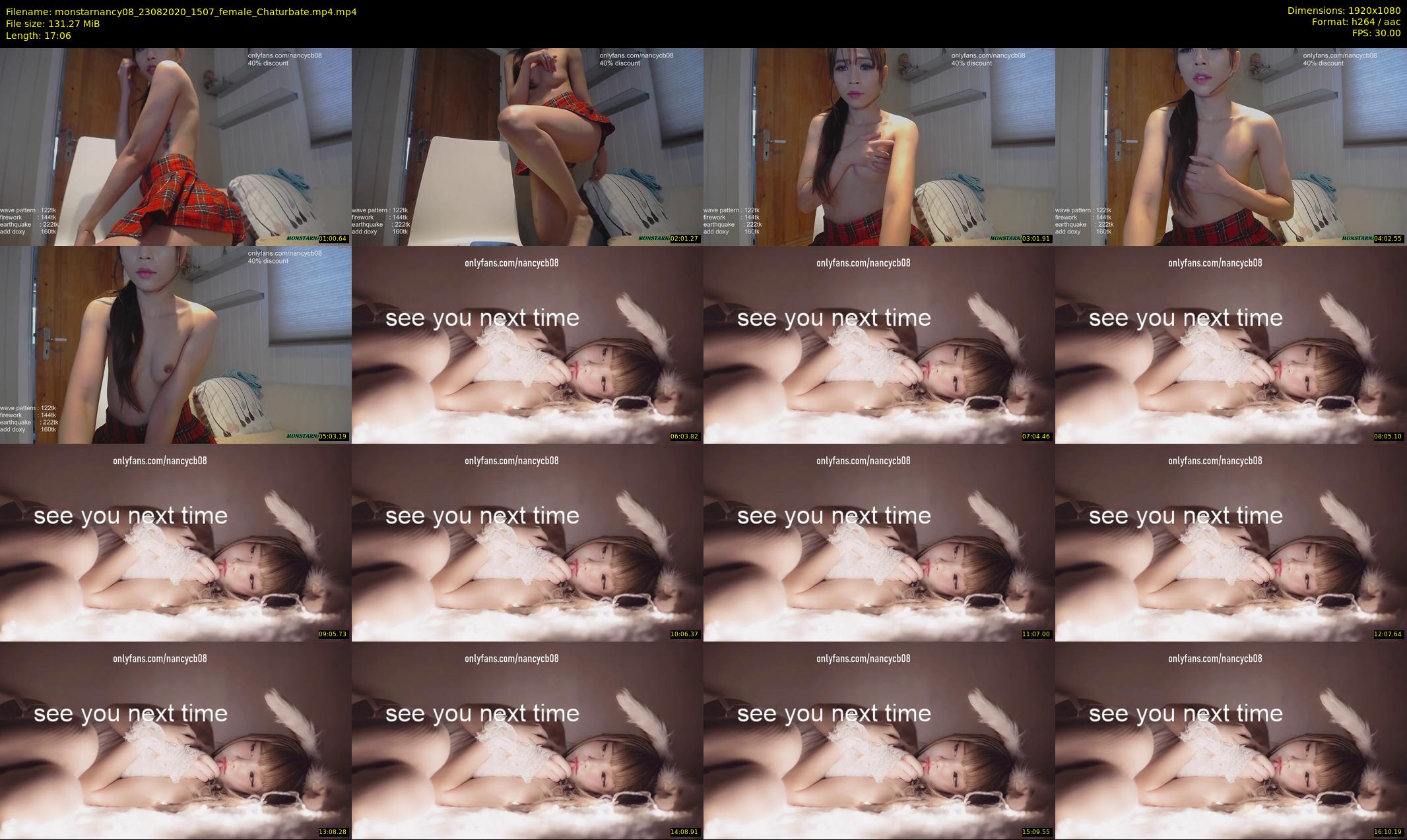 monstarnancy08 — 18 minute Chaturbate female cam show recording, 1080p, Aug 23, 2020