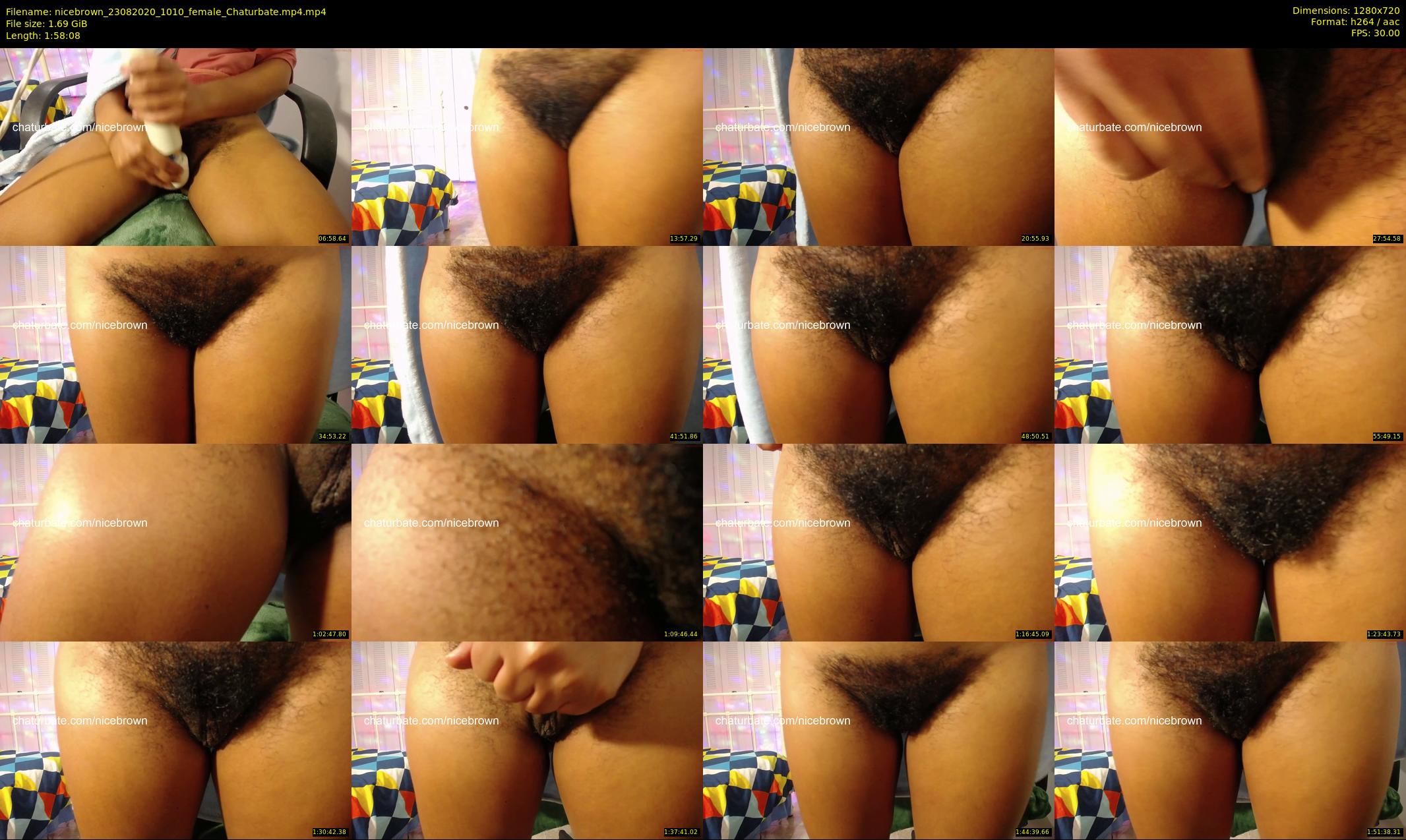 nicebrown — 119 minute Chaturbate female cam show recording, 720p, Aug 23, 2020