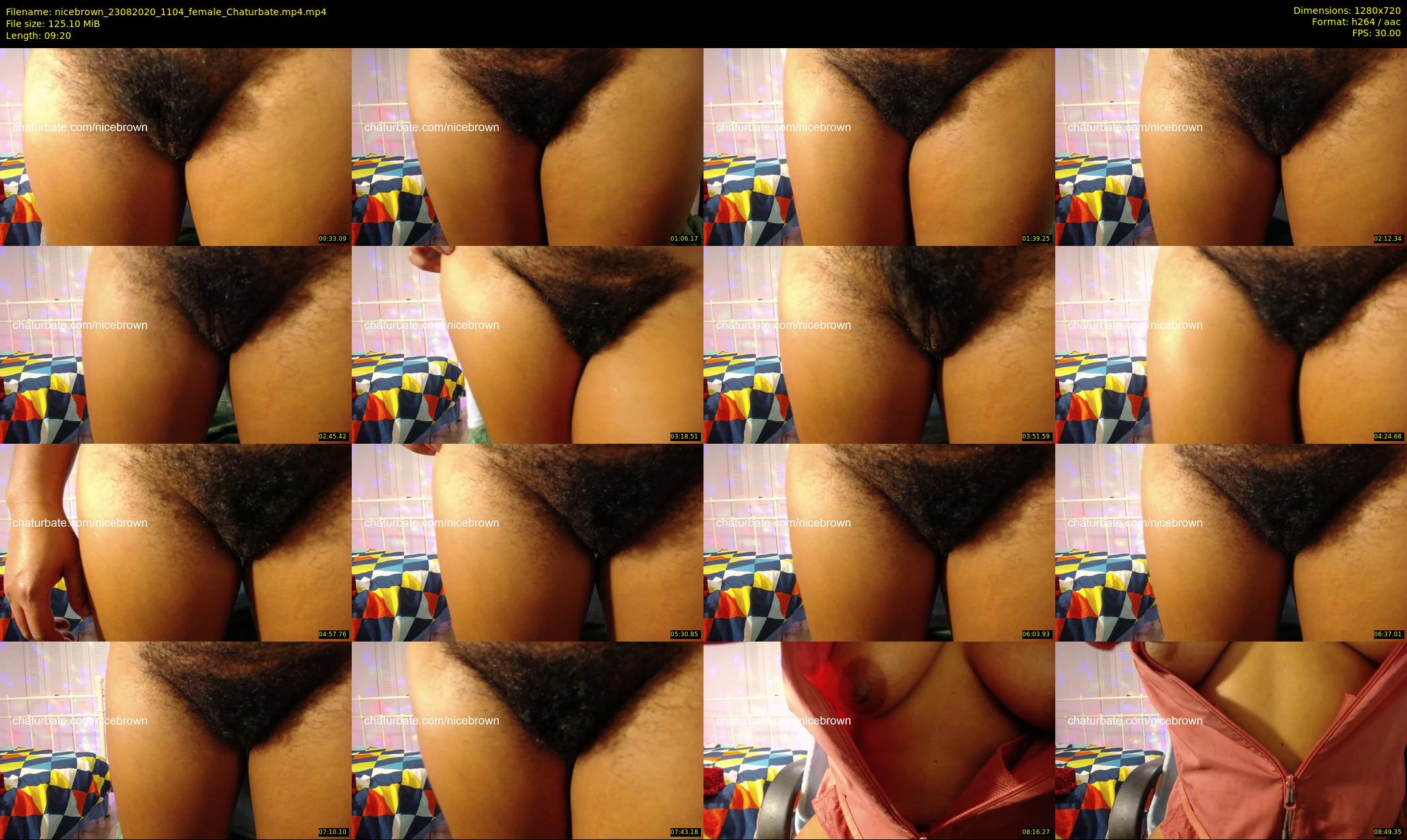 nicebrown — 10 minute Chaturbate female cam show recording, 720p, Aug 23, 2020