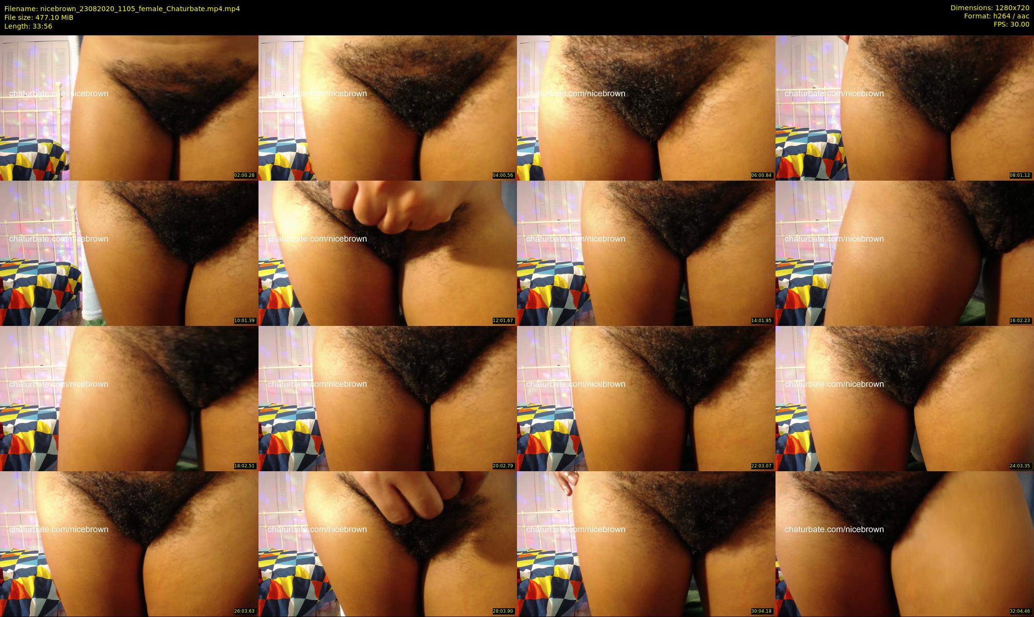 nicebrown — 34 minute Chaturbate female cam show recording, 720p, Aug 23, 2020