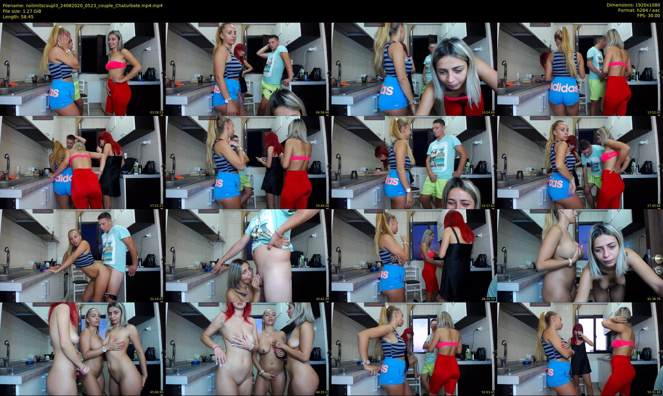 nolimitscoupl3 — 59 minute Chaturbate couple cam show recording, 1080p, Aug 24, 2020