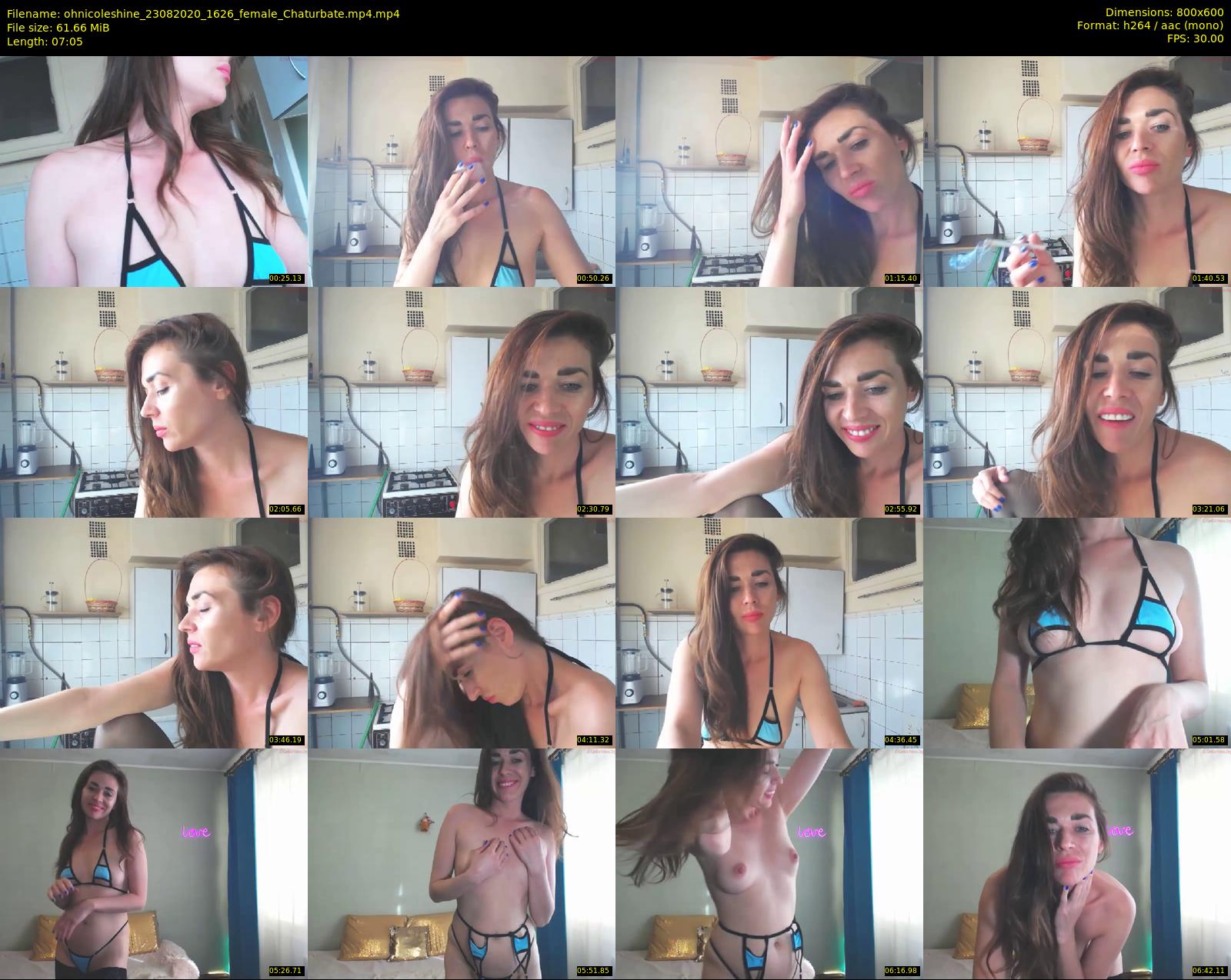 ohnicoleshine — 8 minute Chaturbate female cam show recording, 480p, Aug 23, 2020