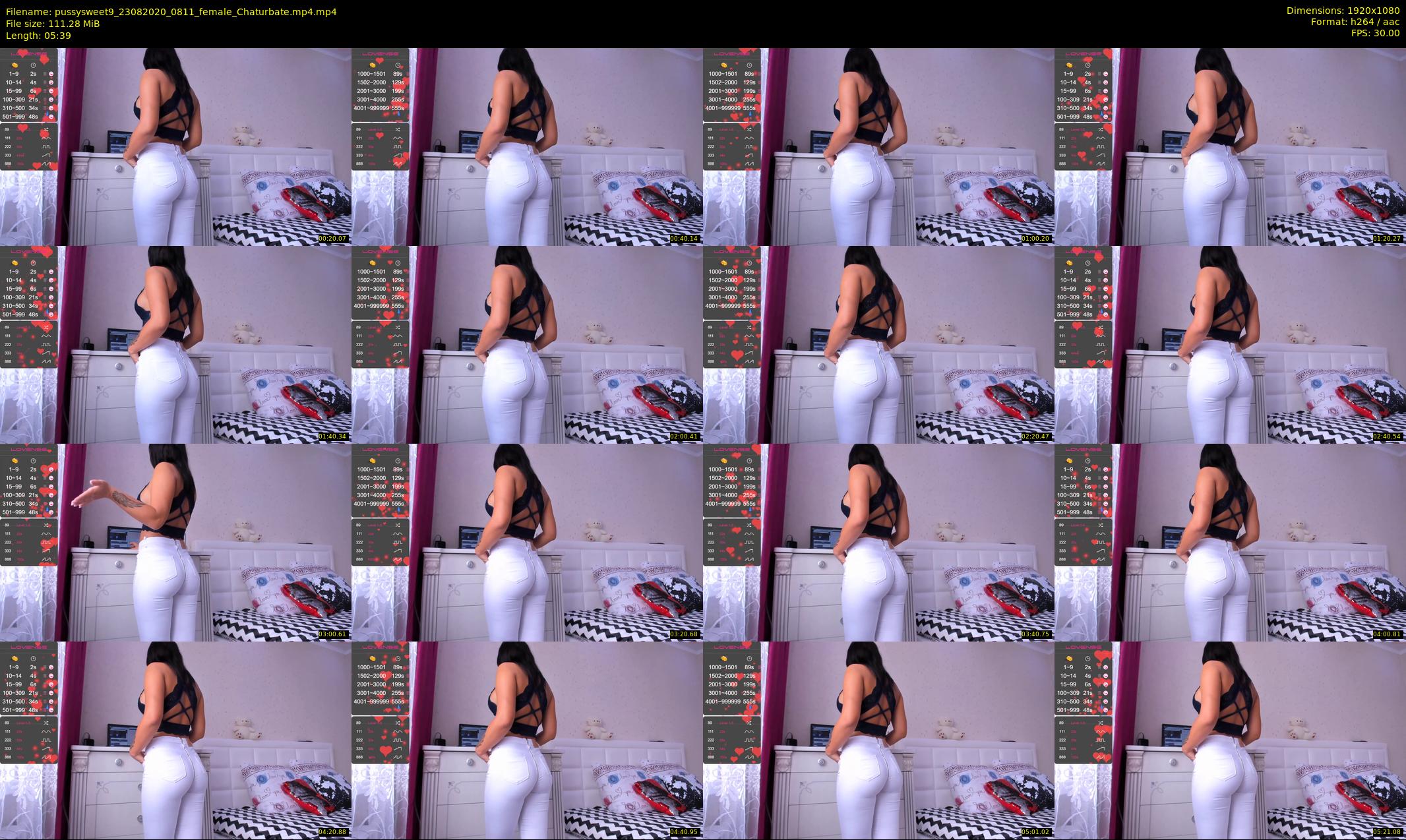 pussysweet9 — 6 minute Chaturbate female cam show recording, 1080p, Aug 23, 2020