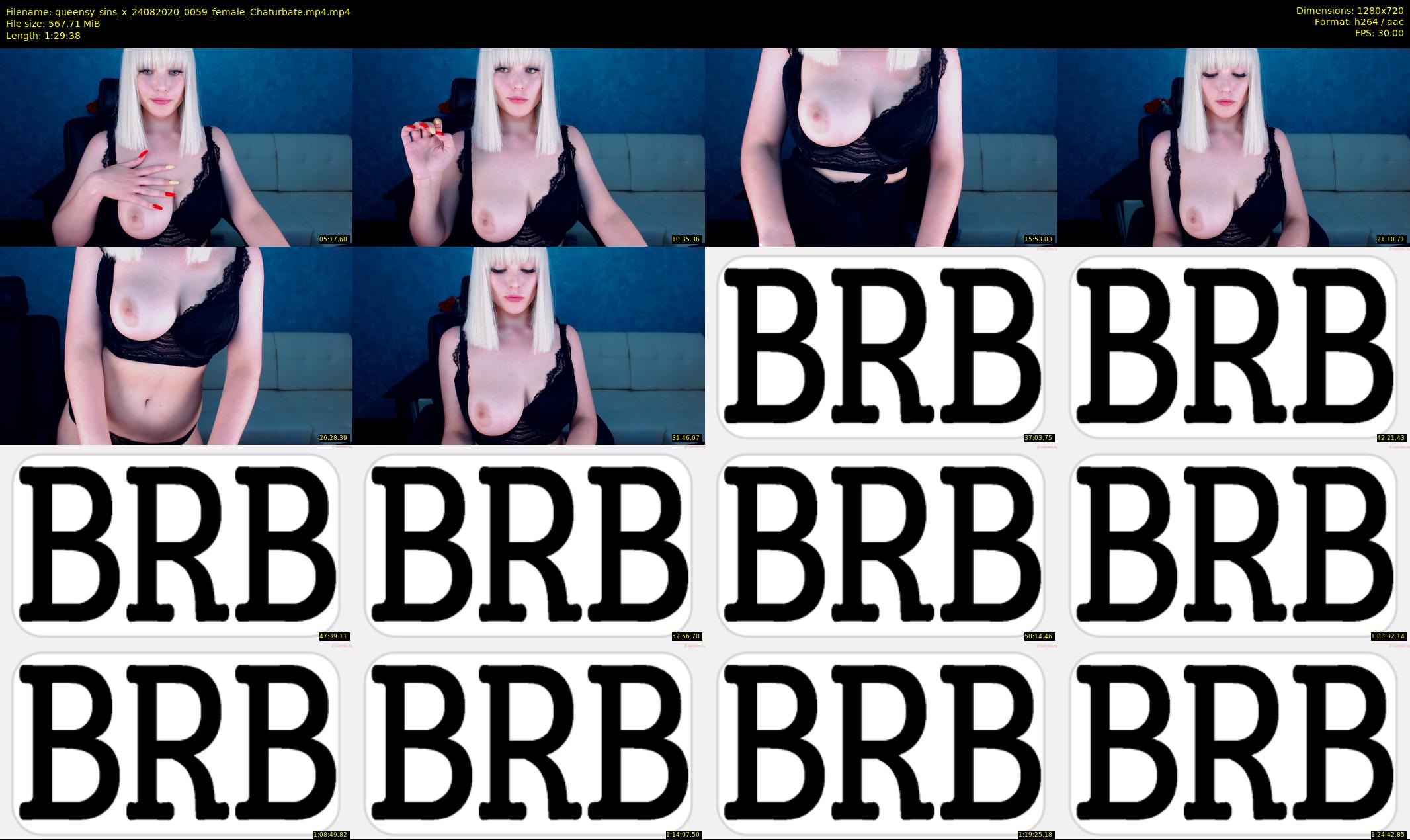 queensy_sins_x — 90 minute Chaturbate female cam show recording, 720p, Aug 24, 2020
