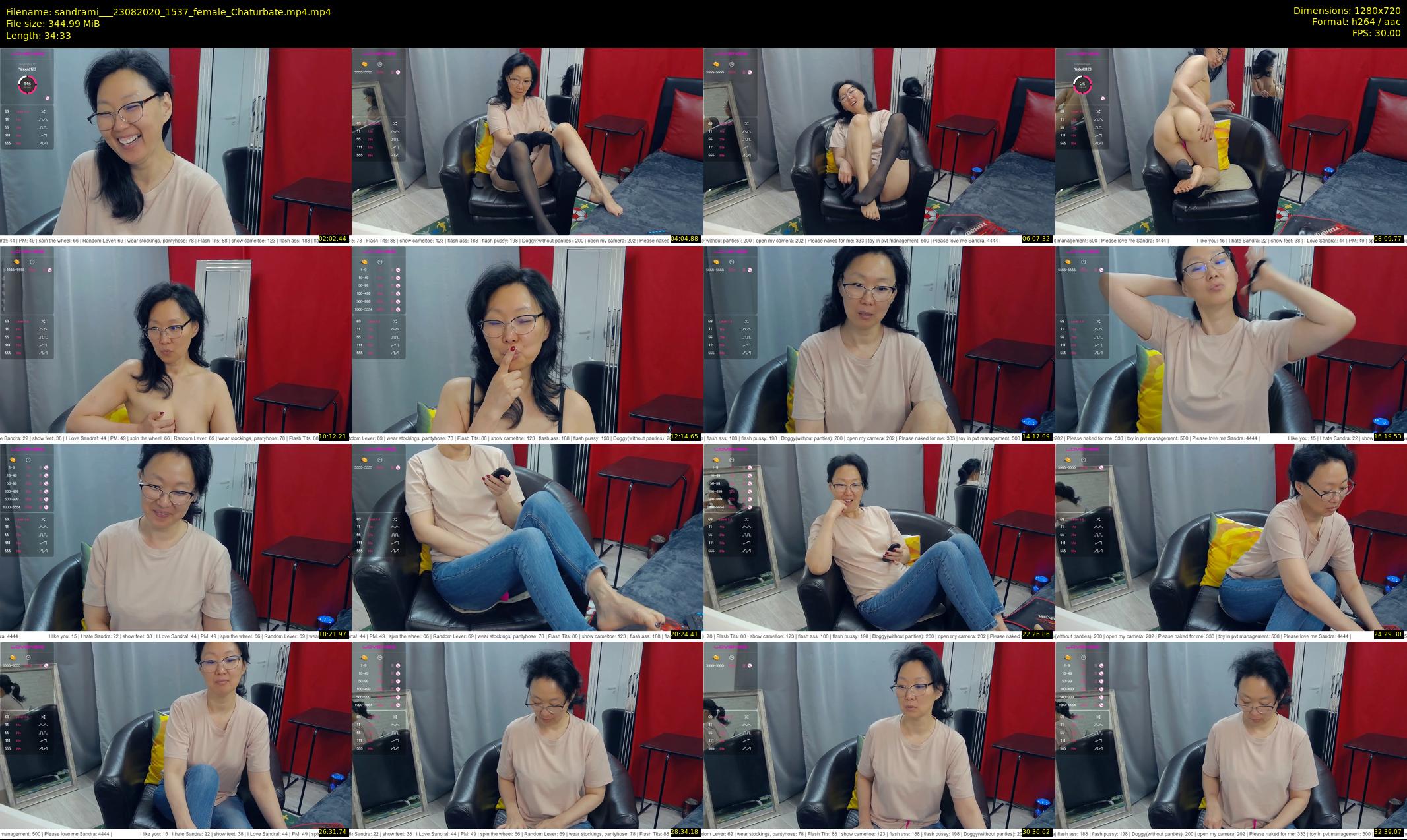 sandrami__ — 35 minute Chaturbate female cam show recording, 720p, Aug 23, 2020