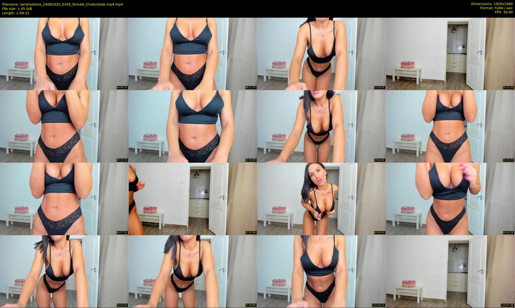sarahadams — 70 minute Chaturbate female cam show recording, 1080p, Aug 24, 2020