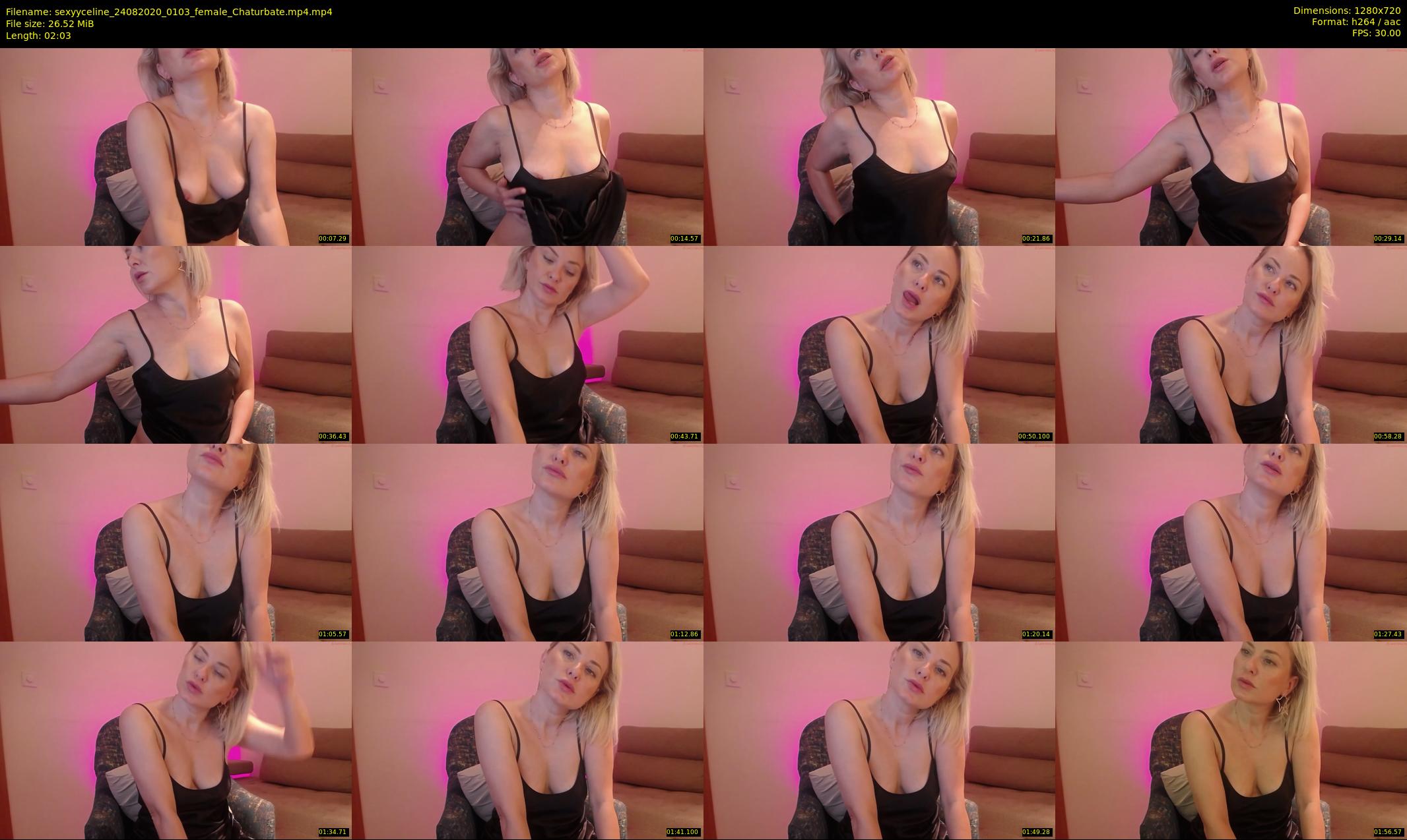 sexyyceline — 3 minute Chaturbate female cam show recording, 720p, Aug 24, 2020