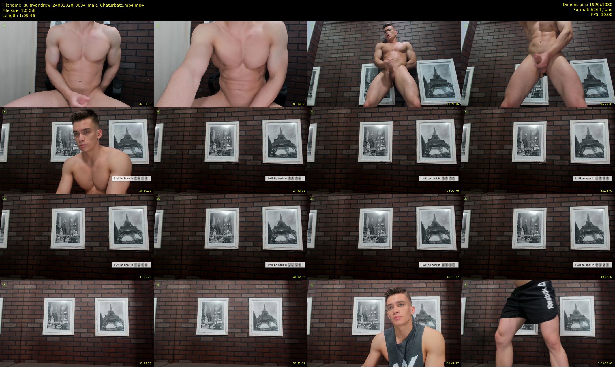 sultryandrew — 70 minute Chaturbate male cam show recording, 1080p, Aug 24, 2020