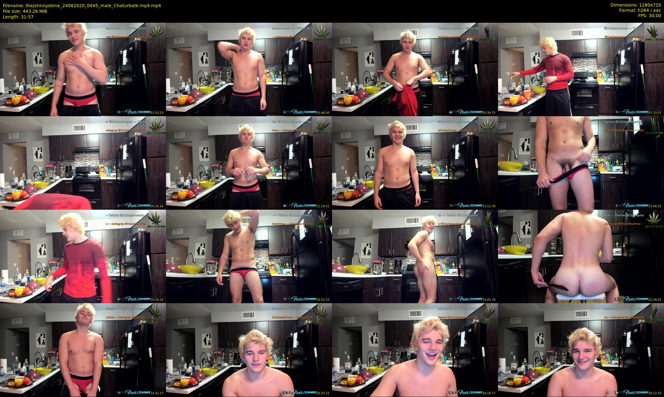 thejohnnystone — 32 minute Chaturbate male cam show recording, 720p, Aug 24, 2020
