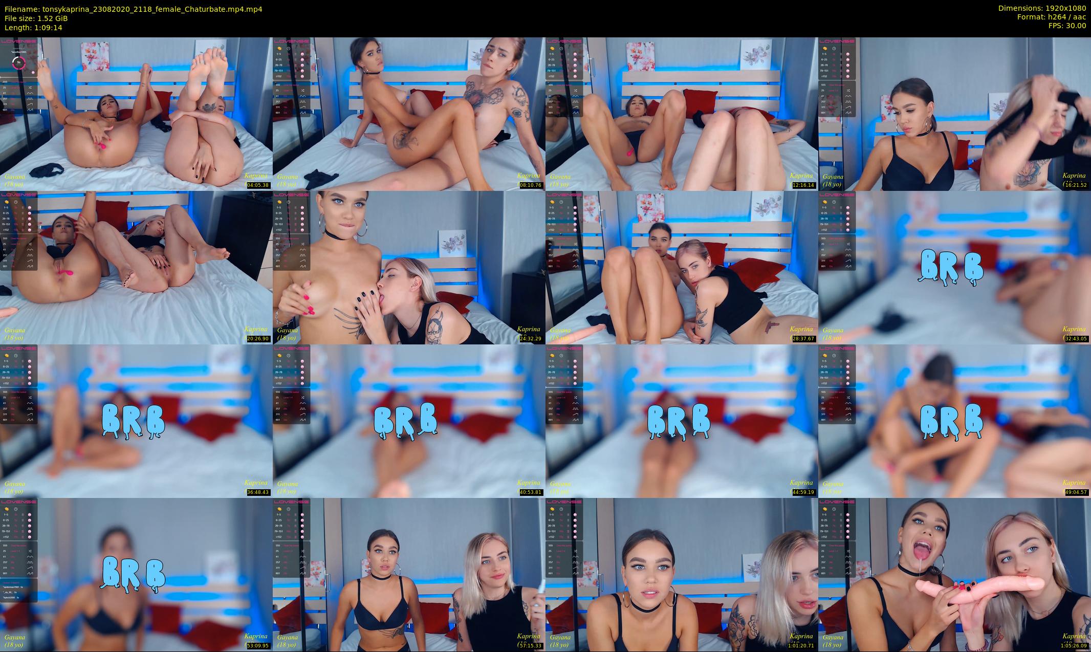 tonsykaprina — 70 minute Chaturbate couple cam show recording, 1080p, Aug 23, 2020