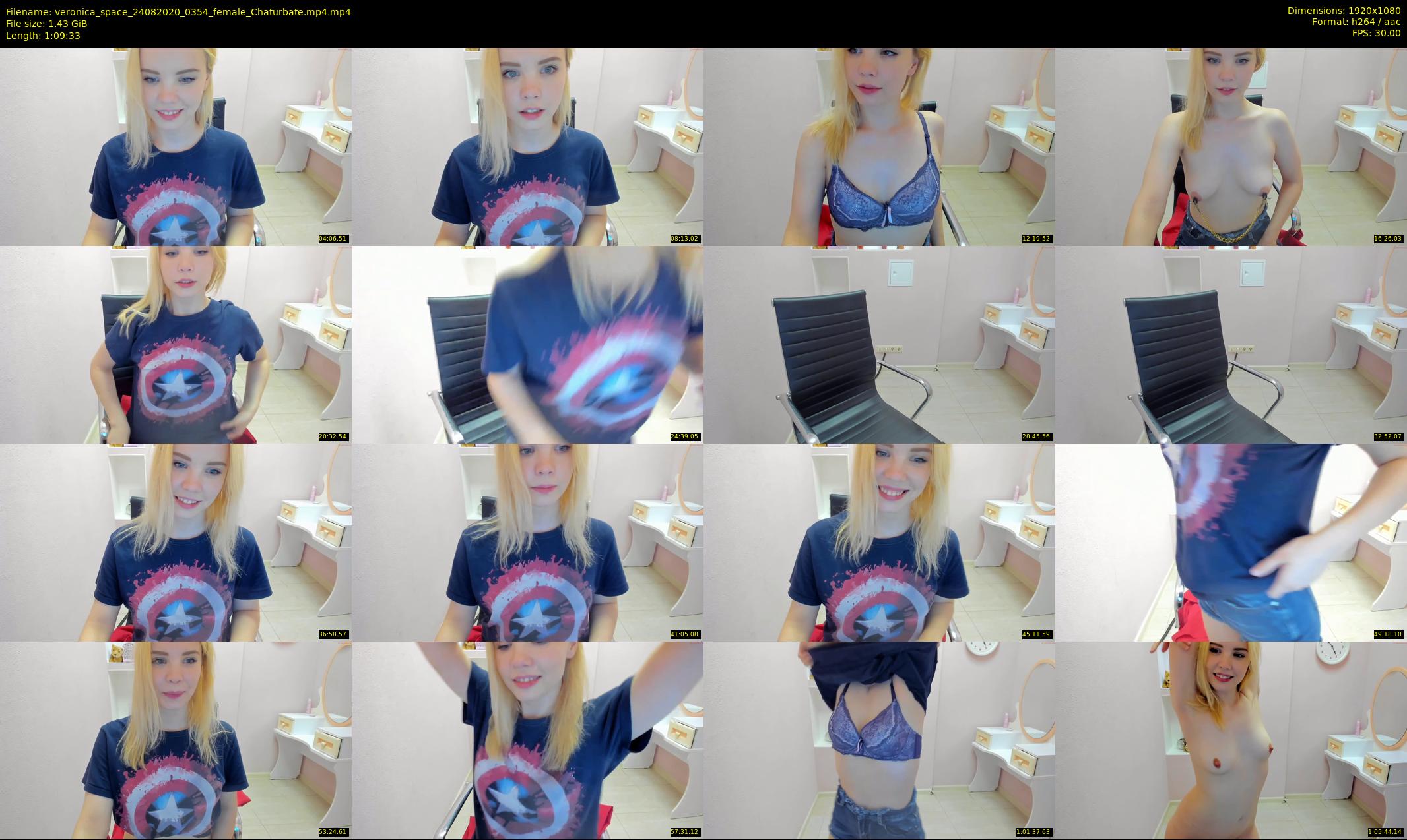 veronica_space — 70 minute Chaturbate female cam show recording, 1080p, Aug 24, 2020