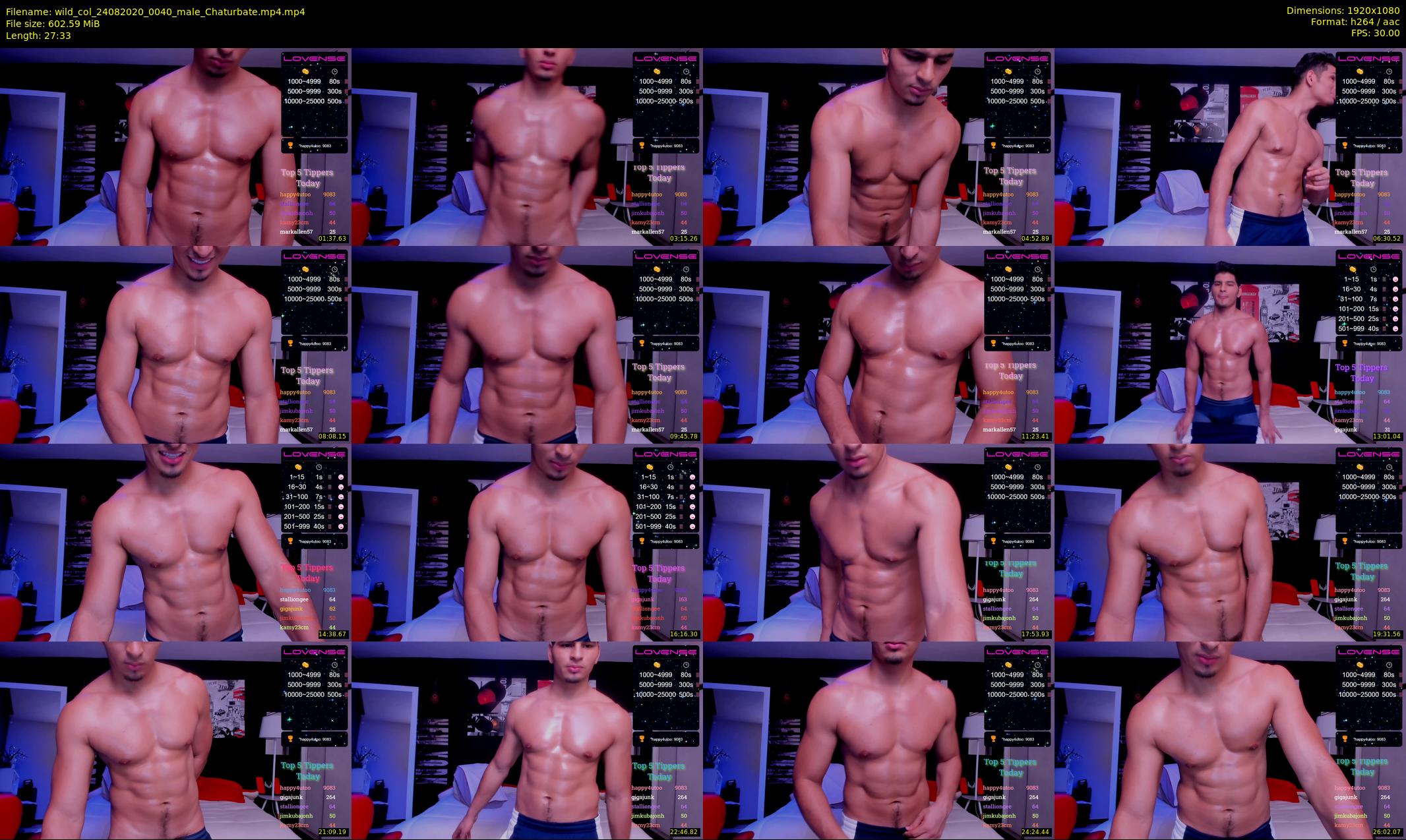wild_col — 28 minute Chaturbate male cam show recording, 1080p, Aug 24, 2020