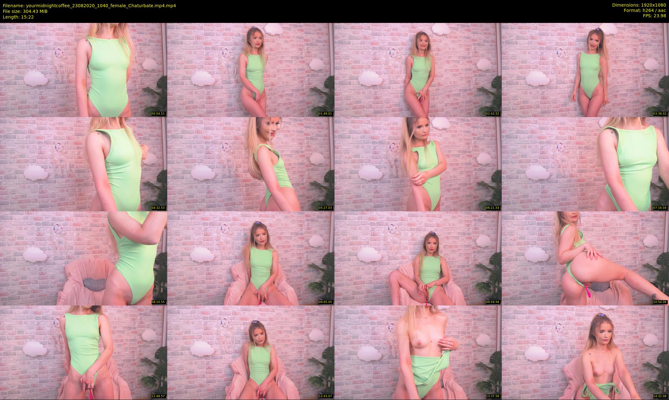 yourmidnightcoffee — 16 minute Chaturbate female cam show recording, 1080p, Aug 23, 2020