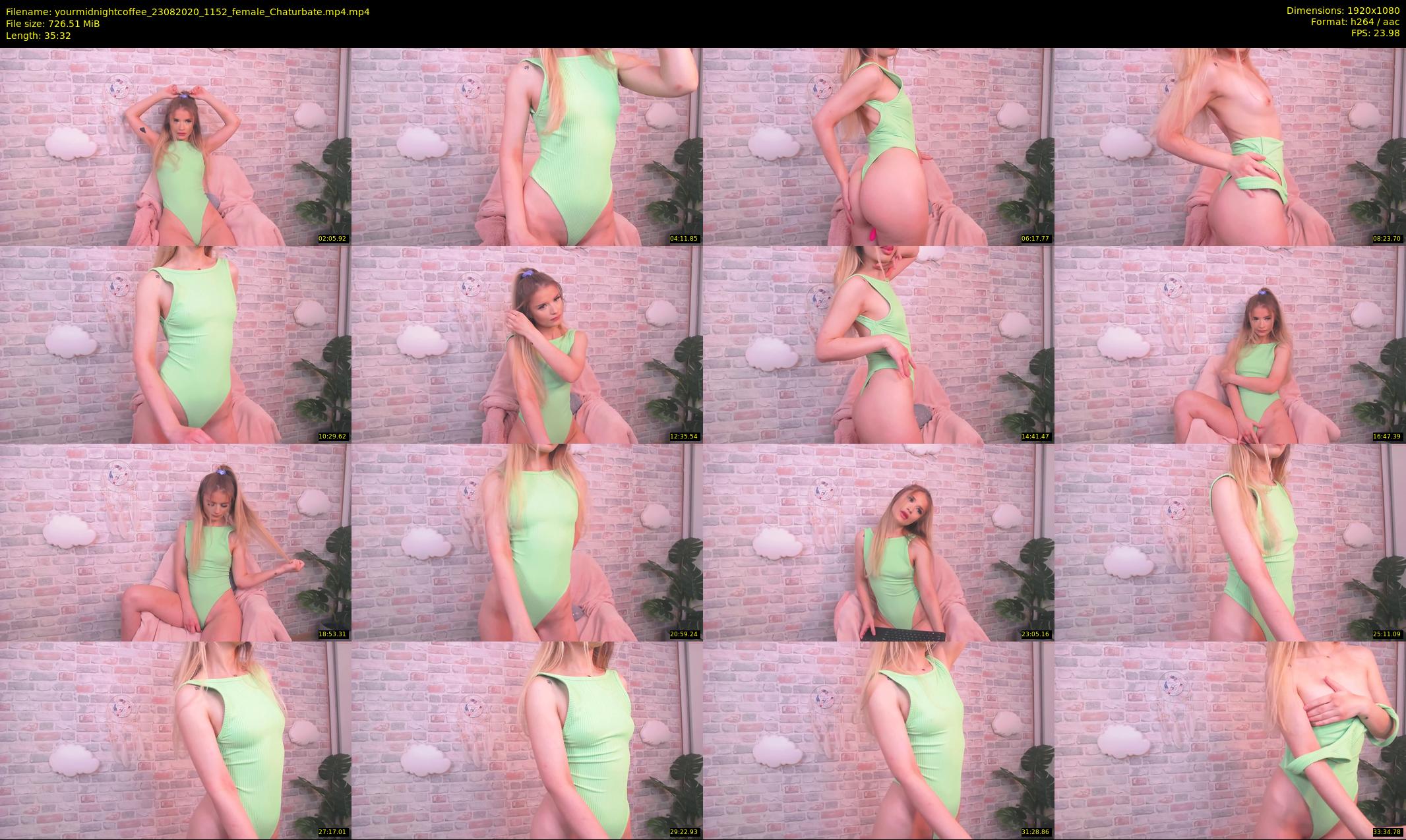 yourmidnightcoffee — 36 minute Chaturbate female cam show recording, 1080p, Aug 23, 2020
