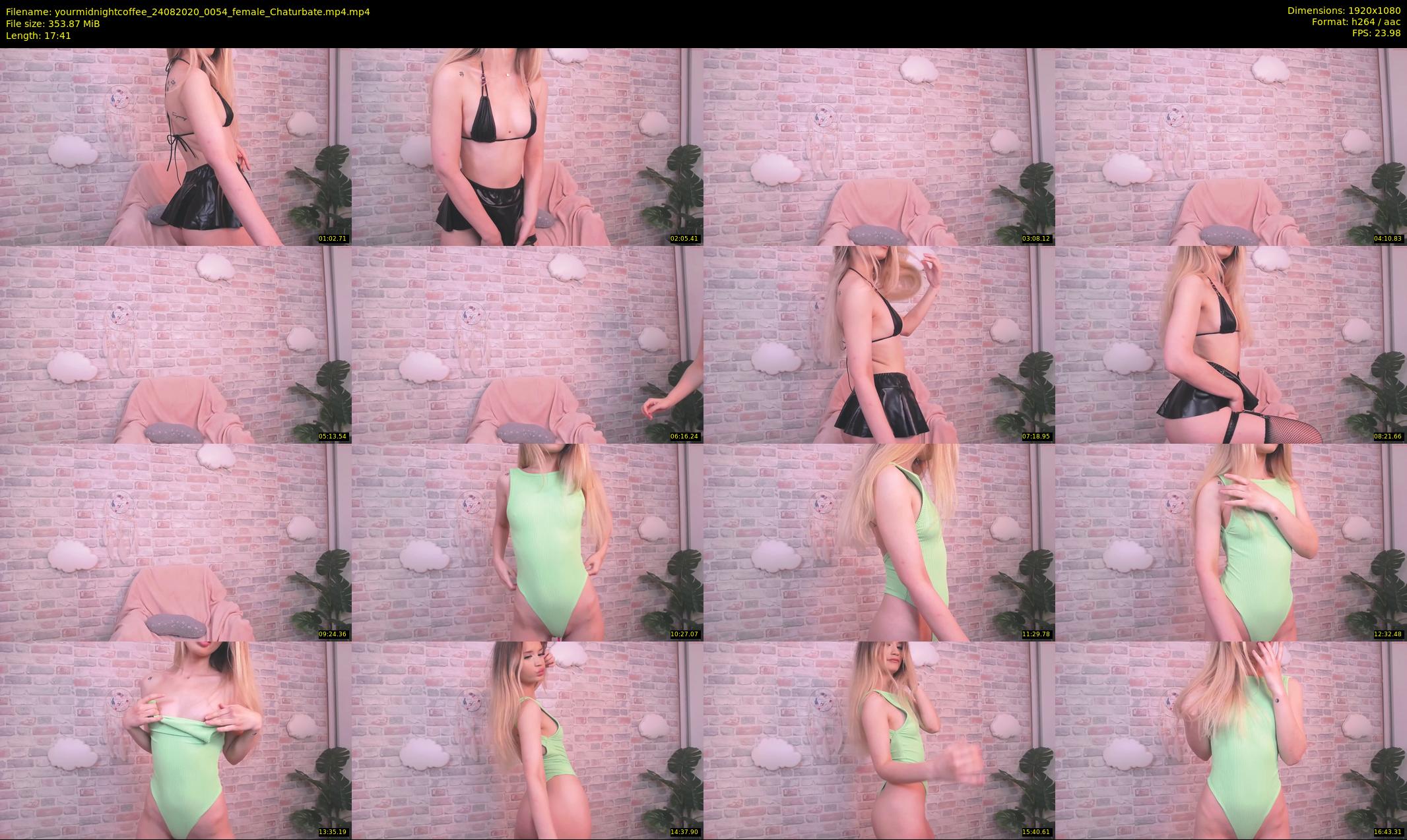 yourmidnightcoffee — 18 minute Chaturbate female cam show recording, 1080p, Aug 24, 2020