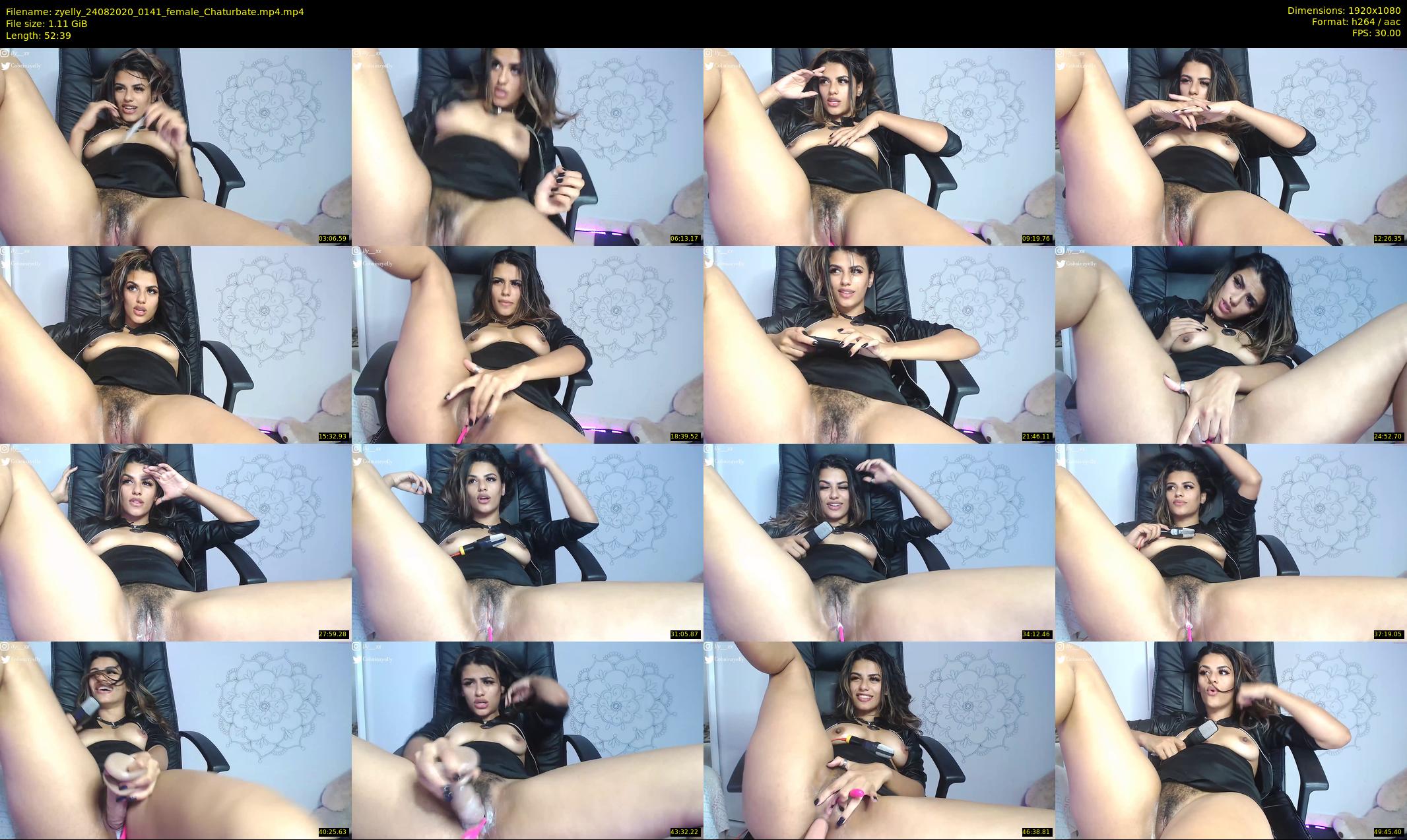 zyelly — 53 minute Chaturbate female cam show recording, 1080p, Aug 24, 2020