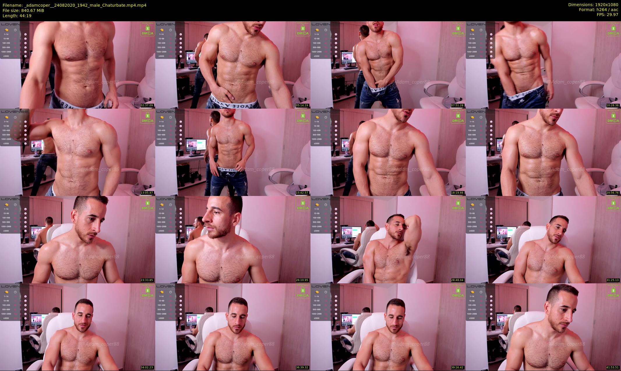 _adamcoper_ — 45 minute Chaturbate male cam show recording, 1080p, Aug 24, 2020