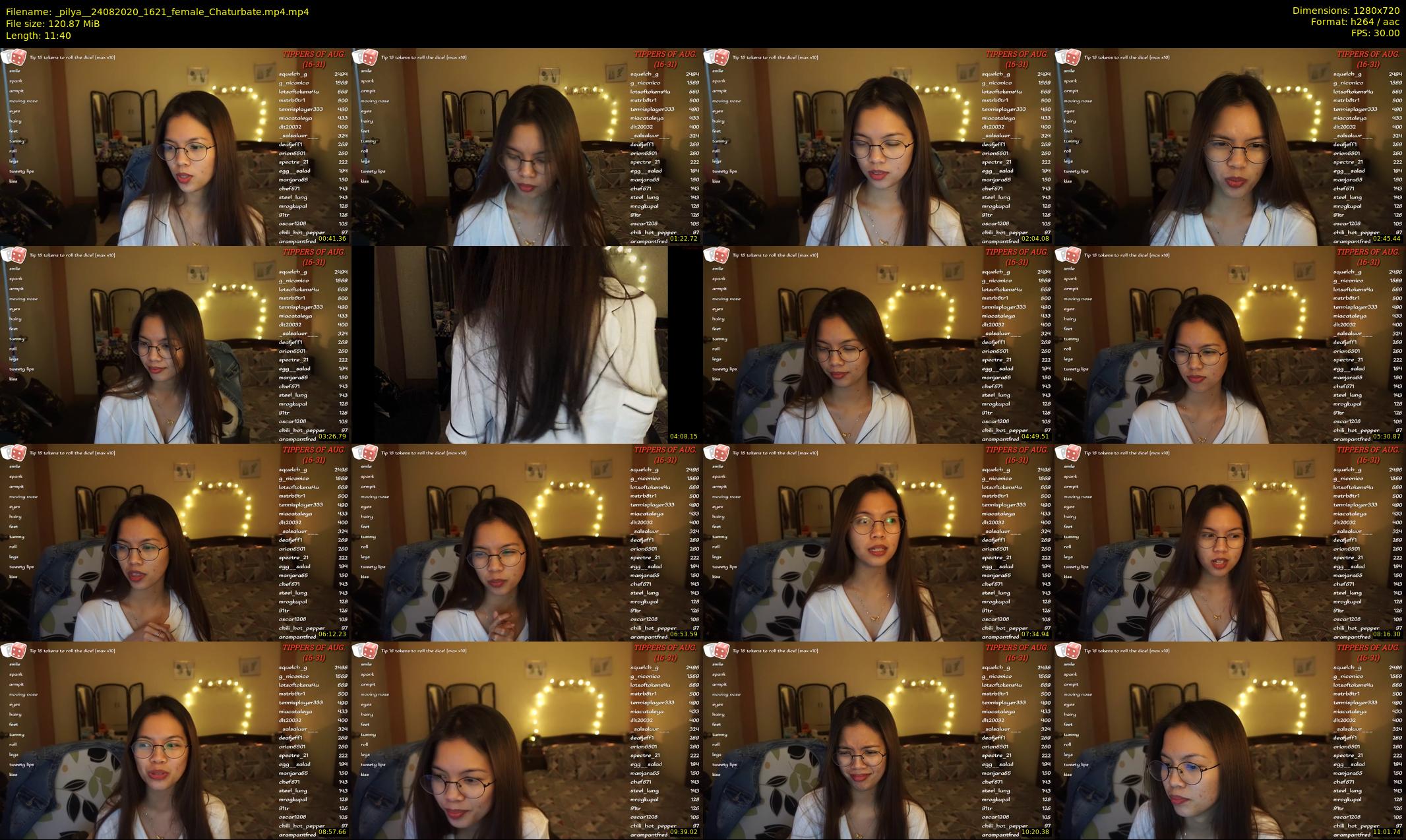 _pilya_ — 12 minute Chaturbate female cam show recording, 720p, Aug 24, 2020