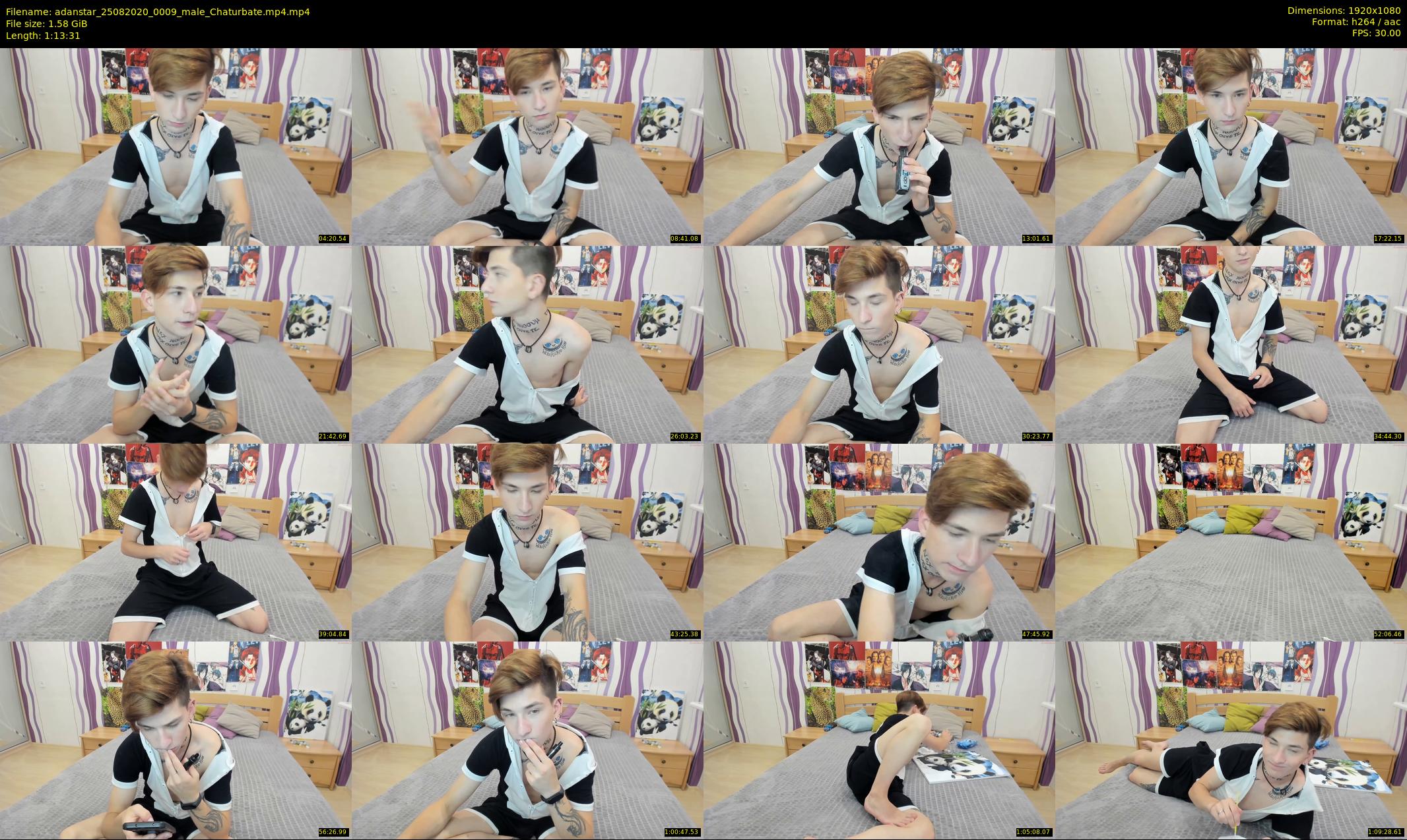 adanstar — 74 minute Chaturbate male cam show recording, 1080p, Aug 25, 2020