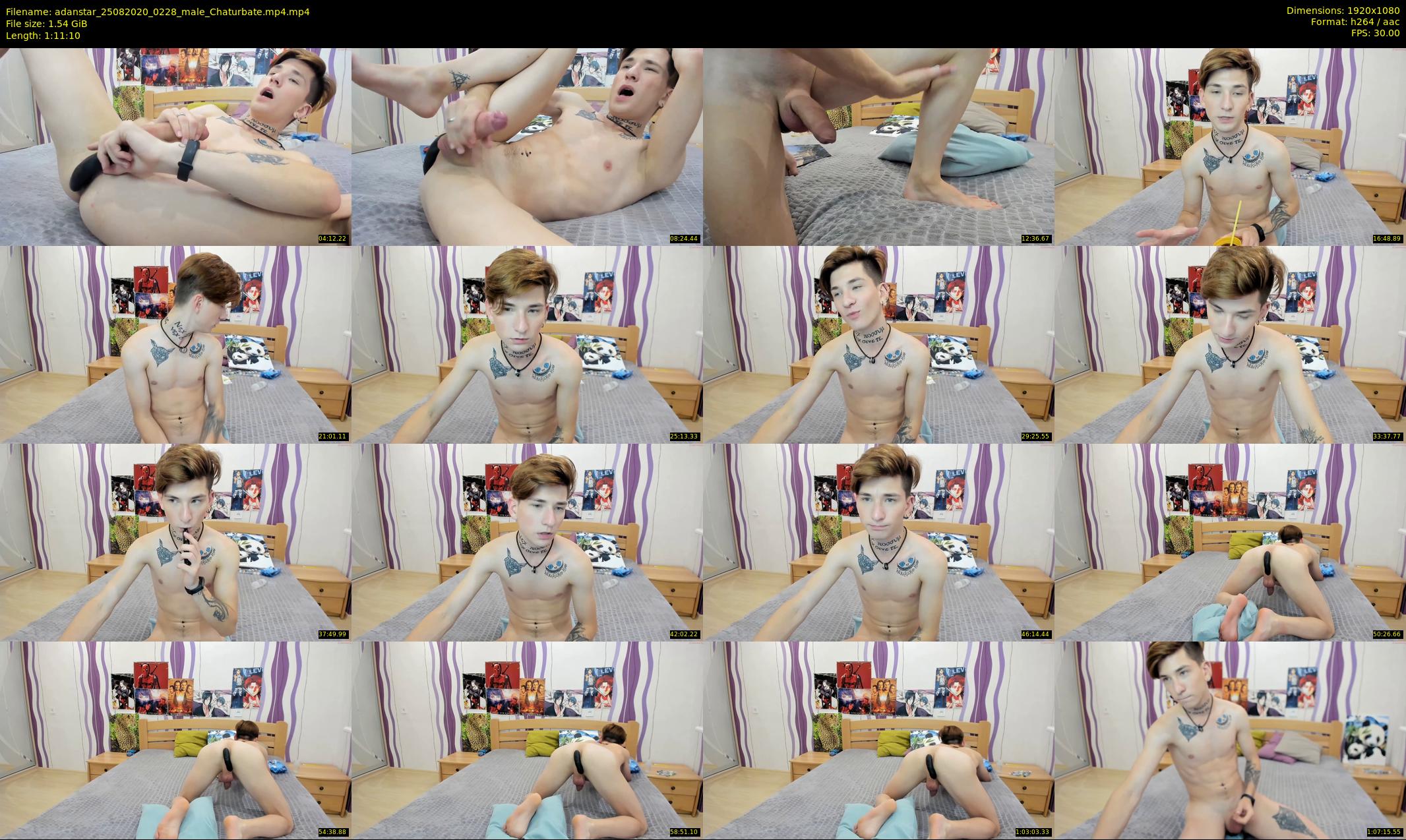 adanstar — 72 minute Chaturbate male cam show recording, 1080p, Aug 25, 2020