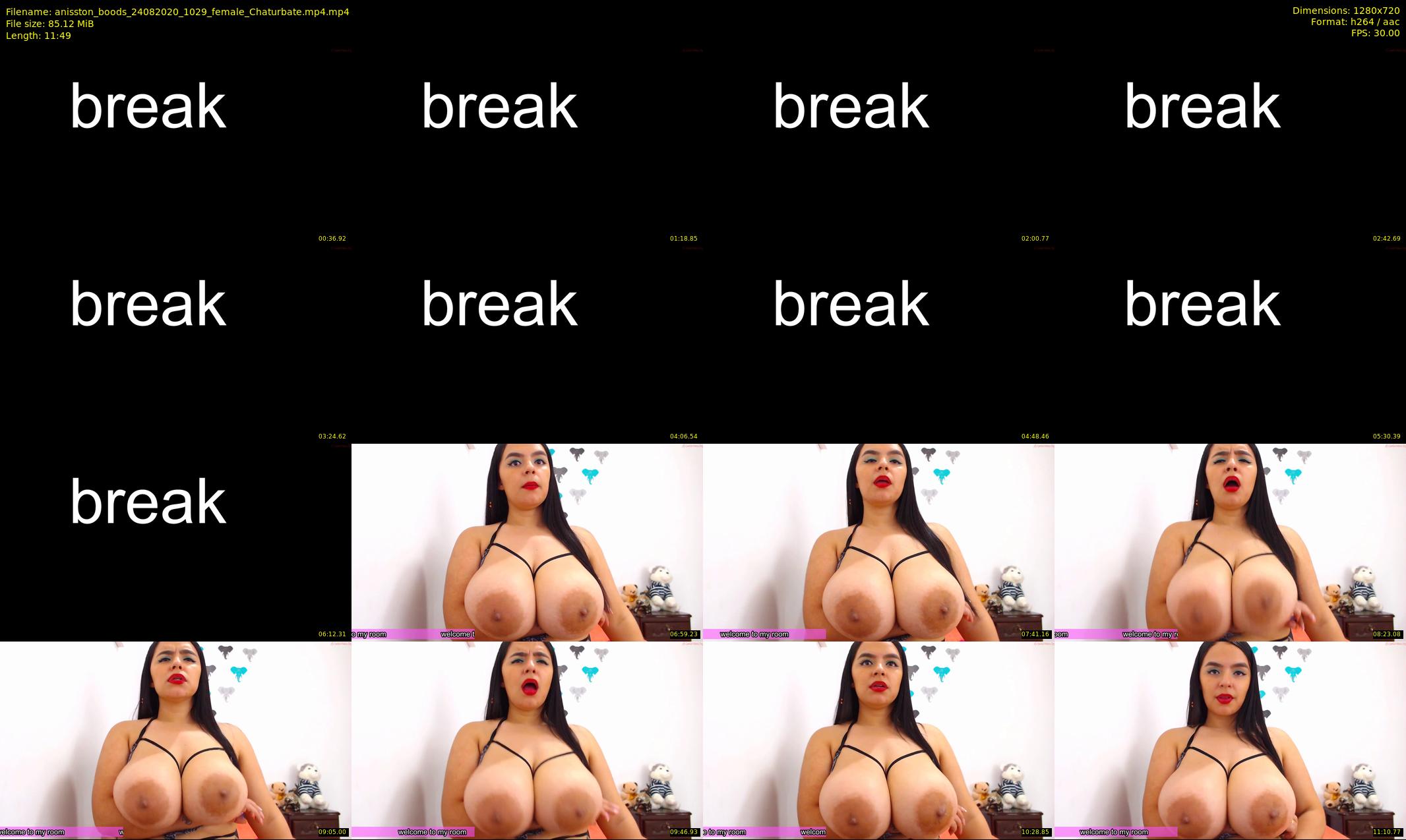 anisston_boods — 12 minute Chaturbate female cam show recording, 720p, Aug 24, 2020
