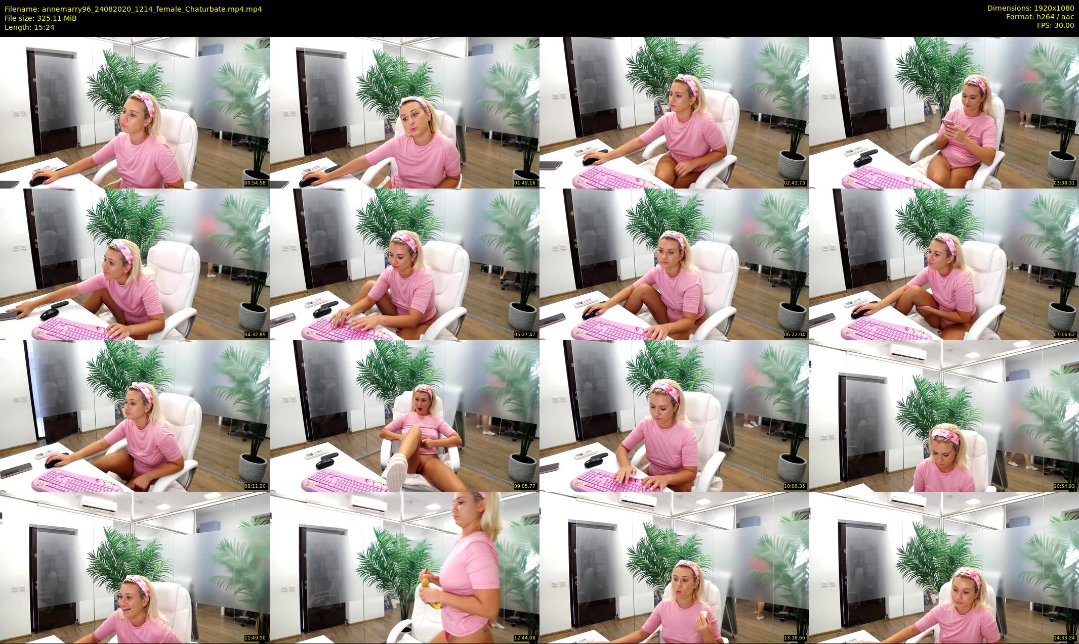 annemarry96 — 16 minute Chaturbate female cam show recording, 1080p, Aug 24, 2020