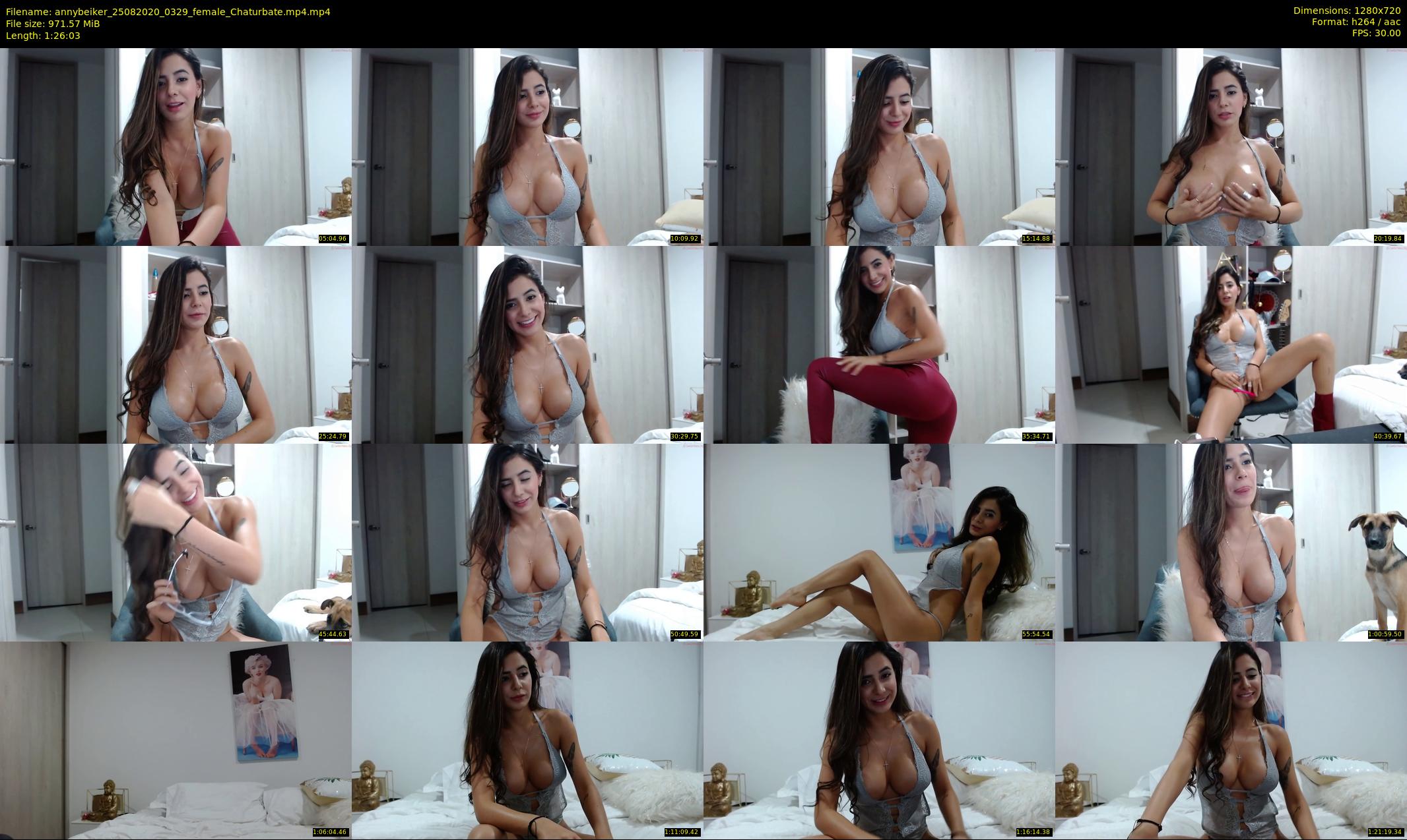 annybeiker — 87 minute Chaturbate female cam show recording, 720p, Aug 25, 2020