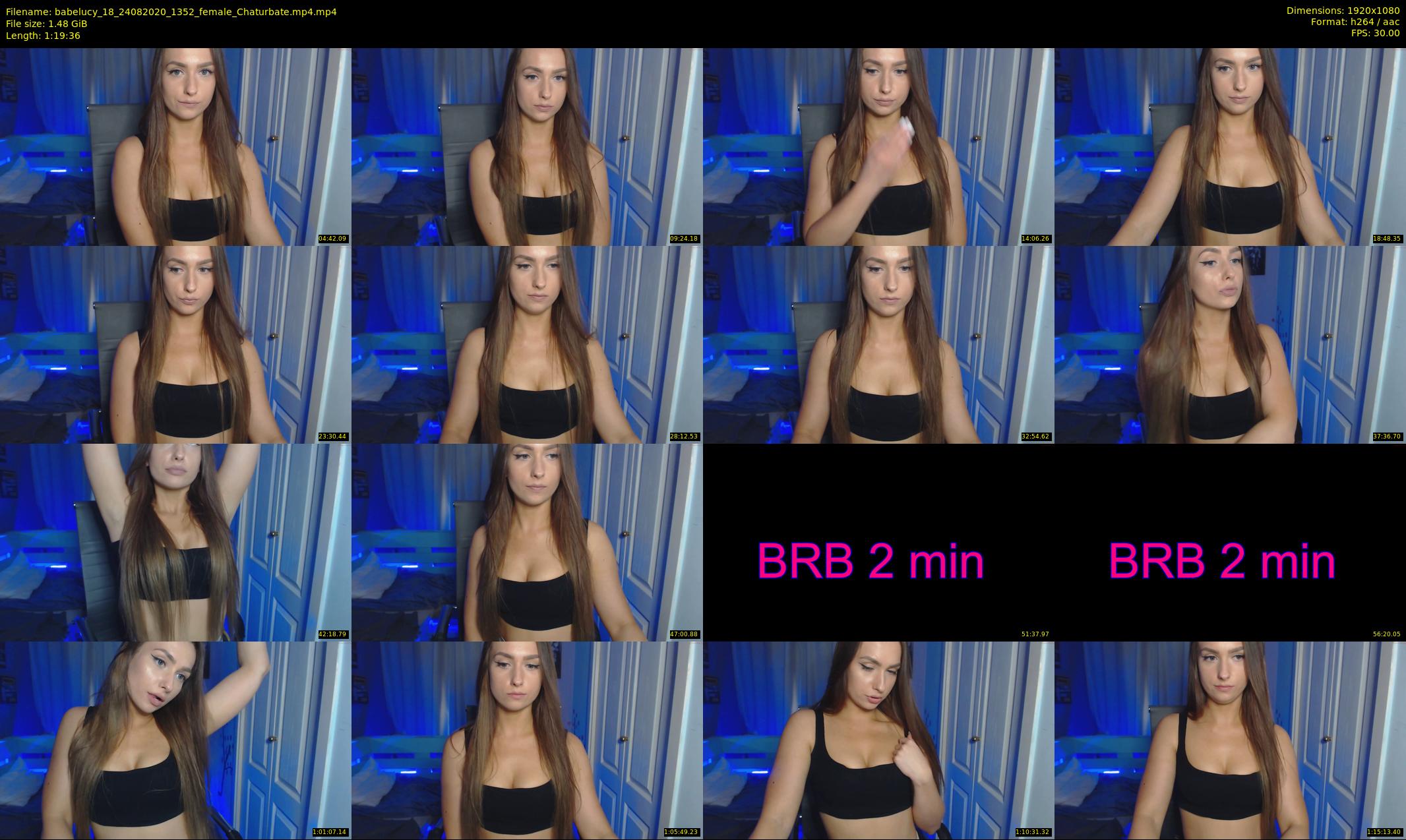 babelucy_18 — 80 minute Chaturbate female cam show recording, 1080p, Aug 24, 2020