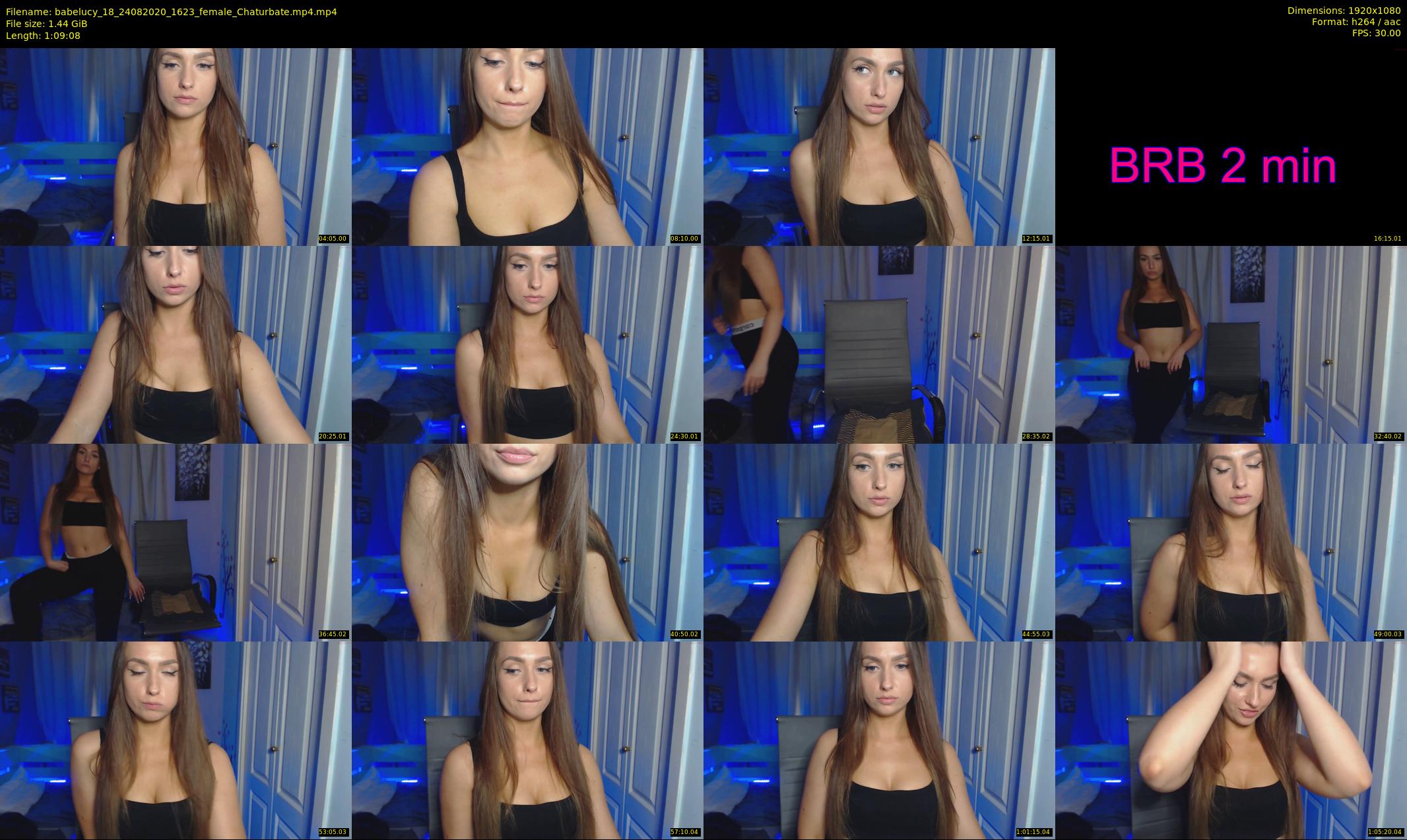 babelucy_18 — 70 minute Chaturbate female cam show recording, 1080p, Aug 24, 2020