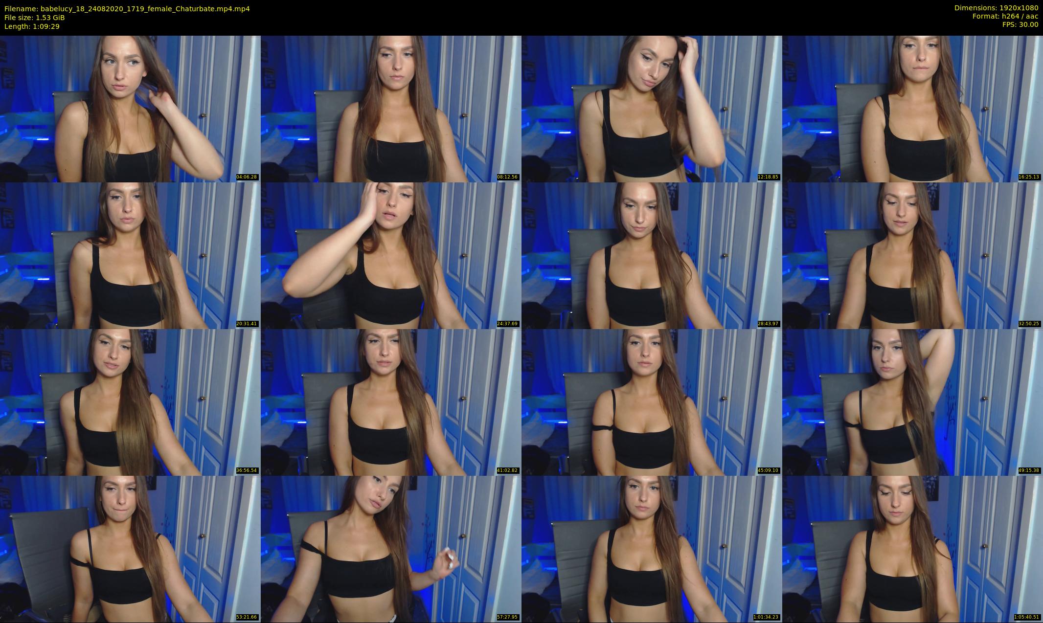 babelucy_18 — 70 minute Chaturbate female cam show recording, 1080p, Aug 24, 2020