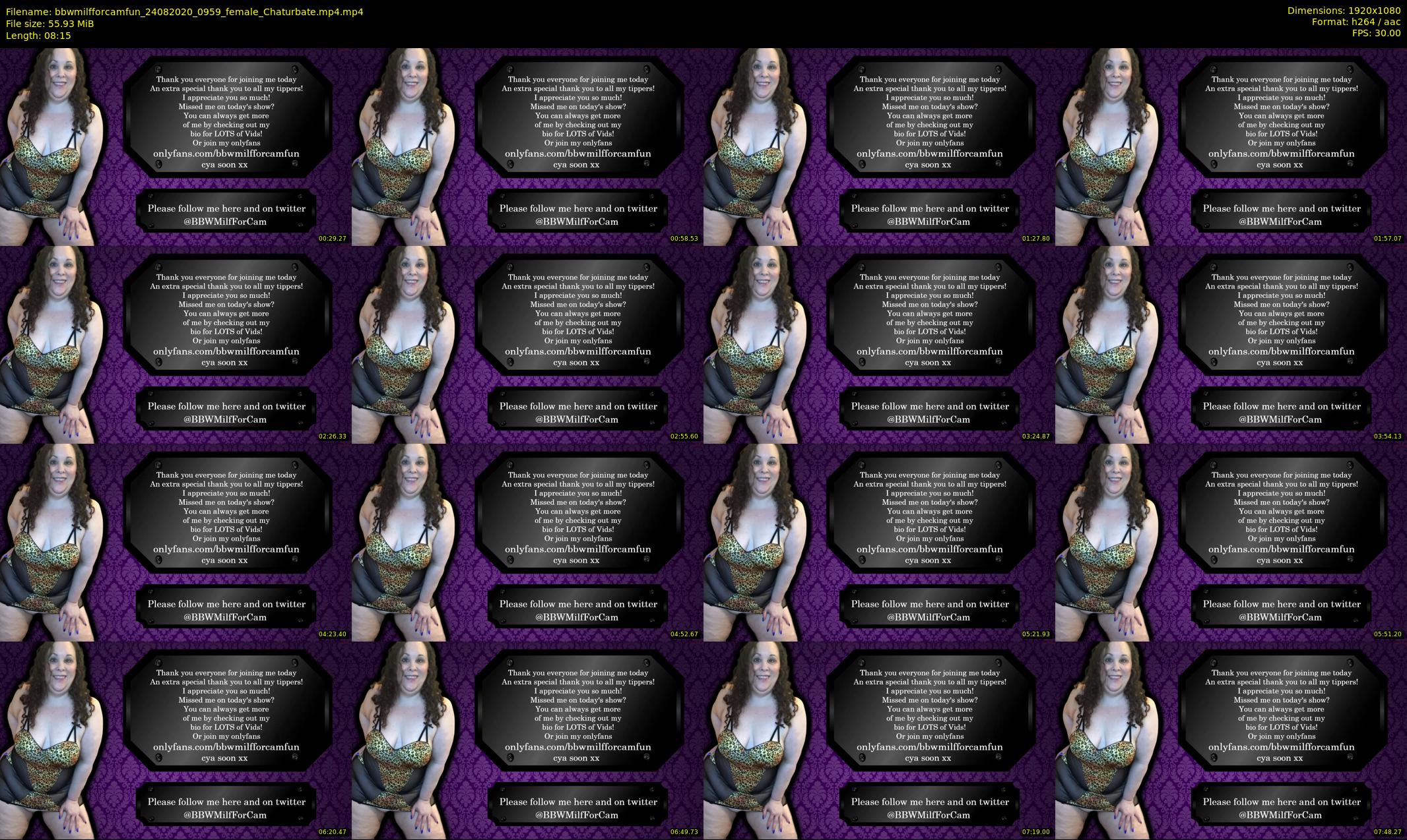 bbwmilfforcamfun — 9 minute Chaturbate female cam show recording, 1080p, Aug 24, 2020