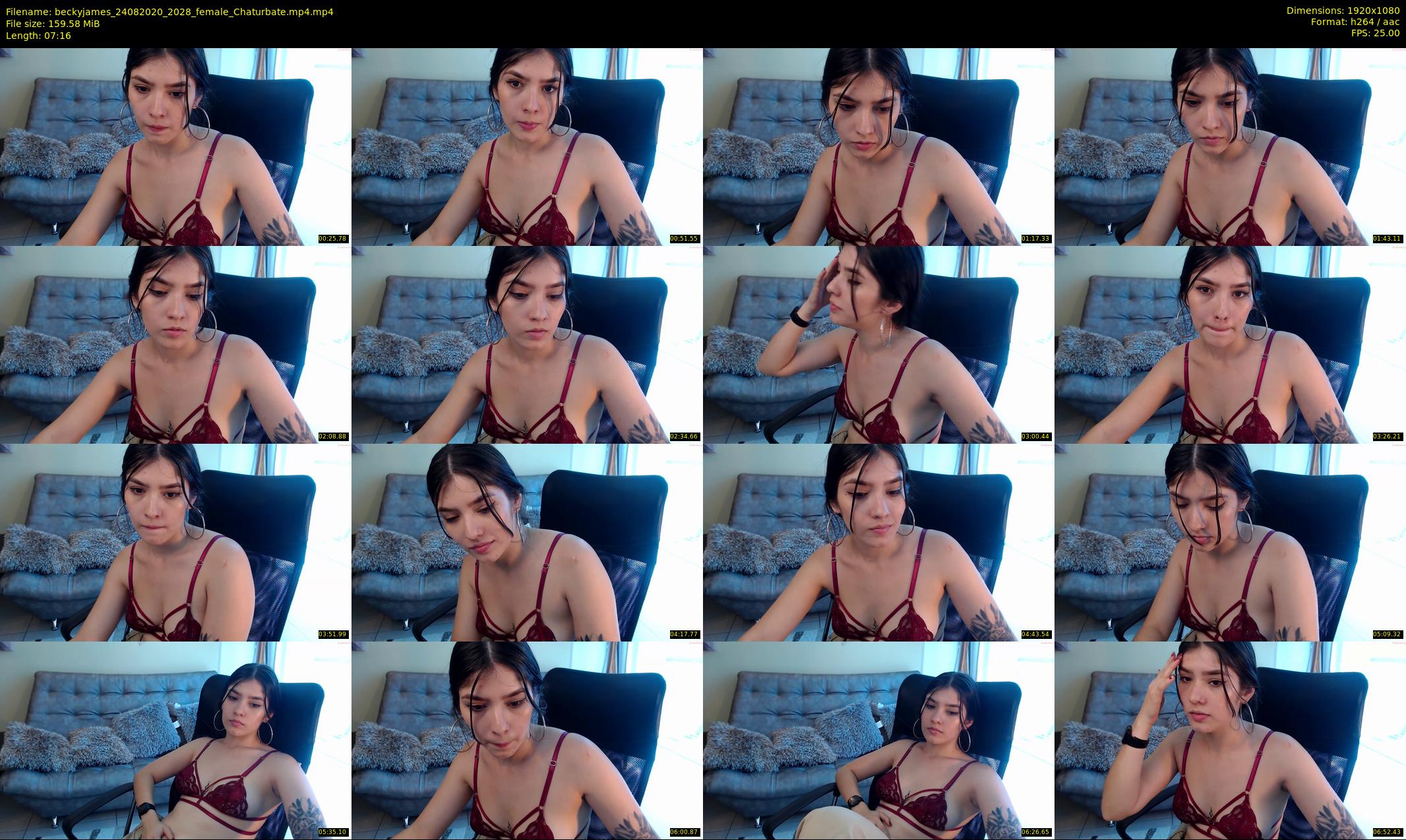 beckyjames — 8 minute Chaturbate female cam show recording, 1080p, Aug 24, 2020