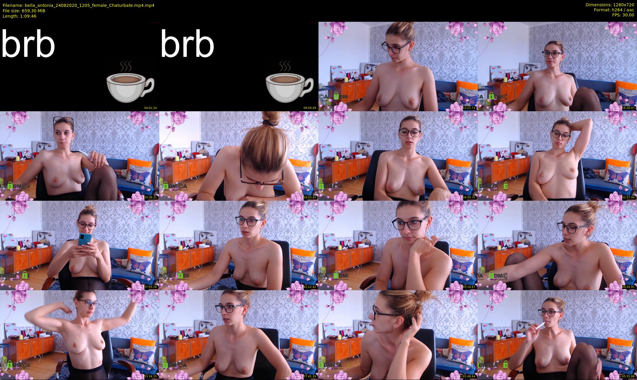 bella_antonia — 70 minute Chaturbate female cam show recording, 720p, Aug 24, 2020