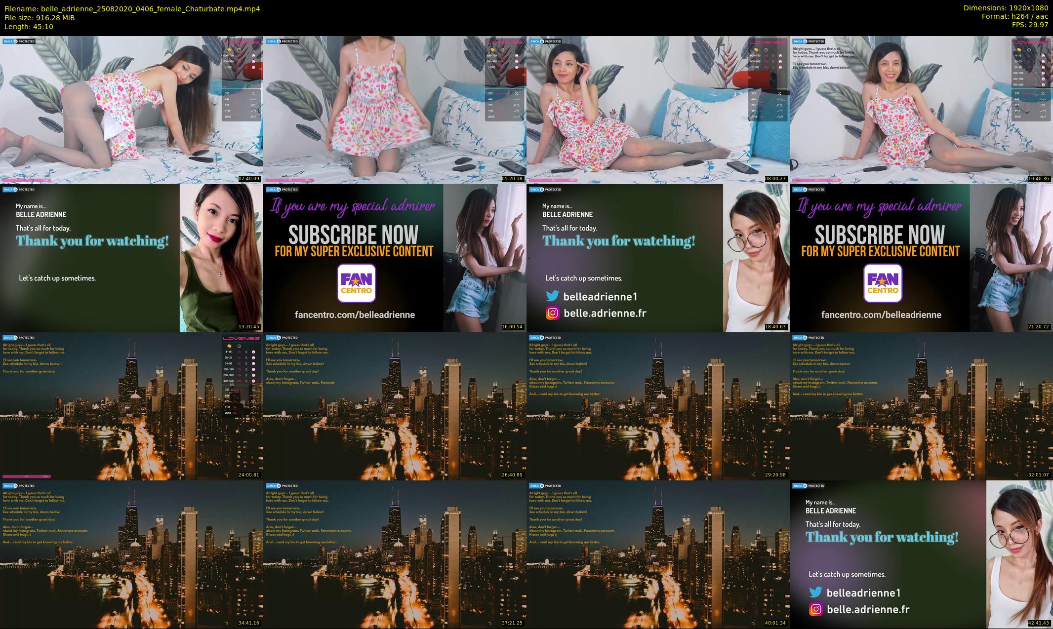 belle_adrienne — 46 minute Chaturbate couple cam show recording, 1080p, Aug 25, 2020