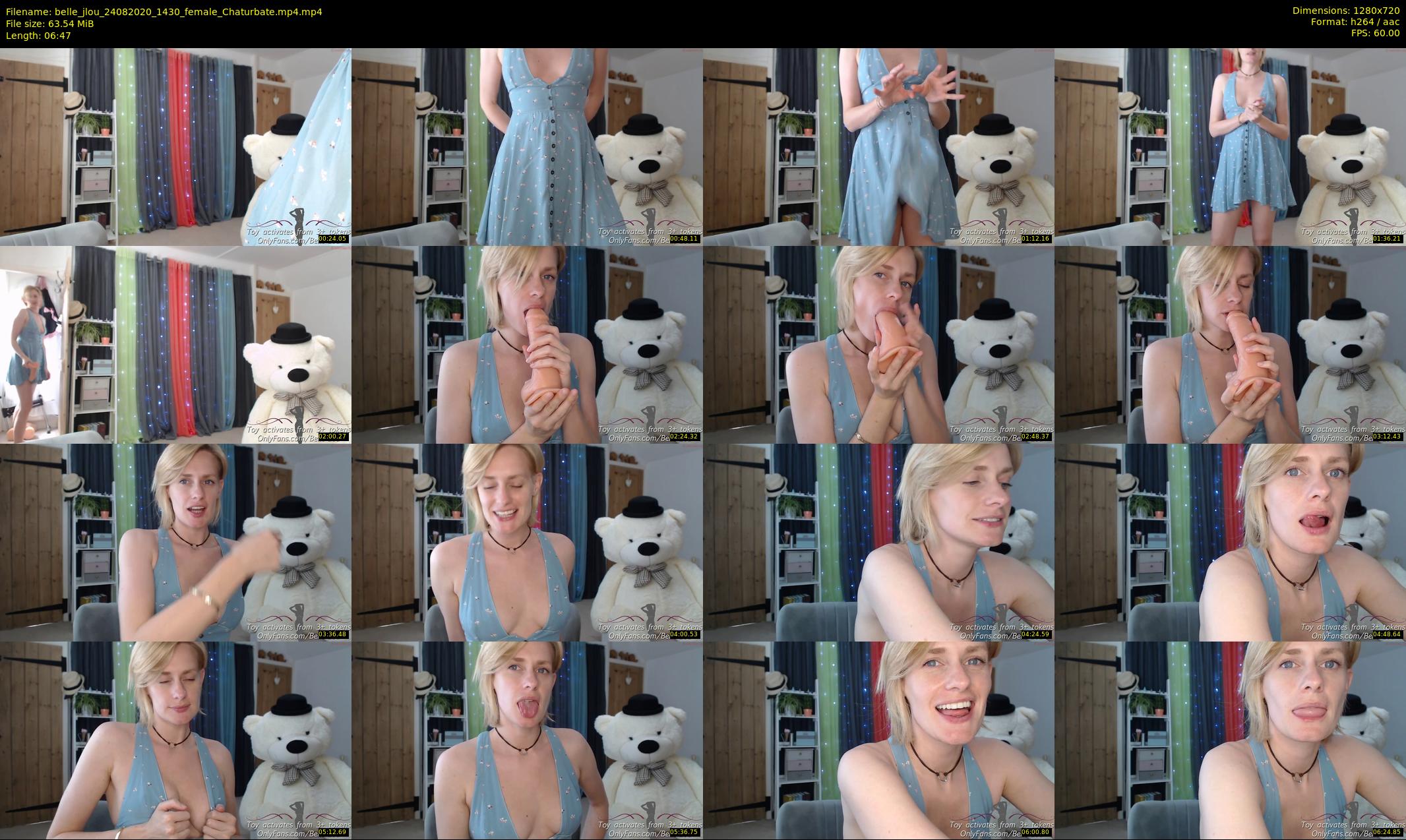 belle_jlou — 7 minute Chaturbate female cam show recording, 720p, Aug 24, 2020