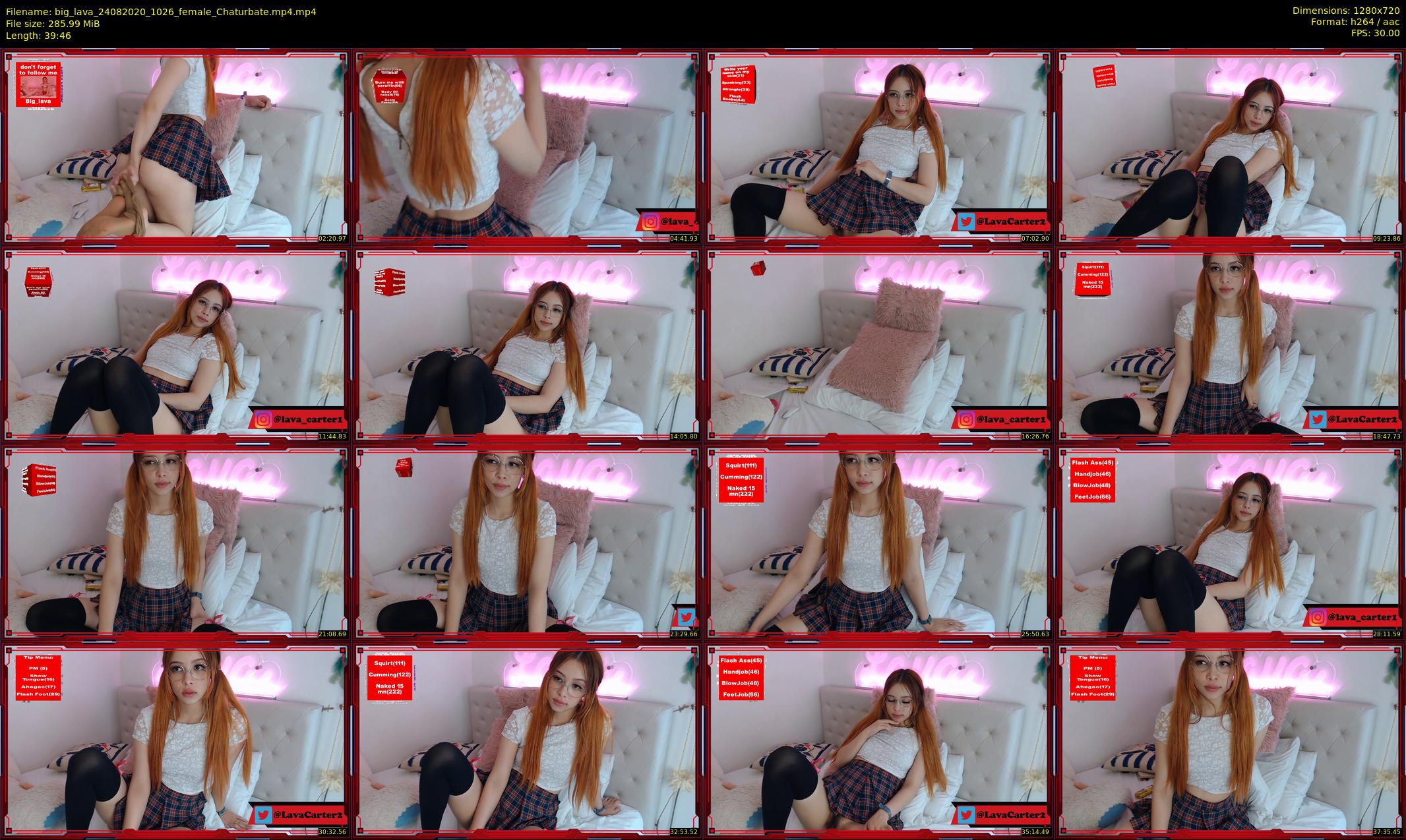 big_lava — 40 minute Chaturbate female cam show recording, 720p, Aug 24, 2020