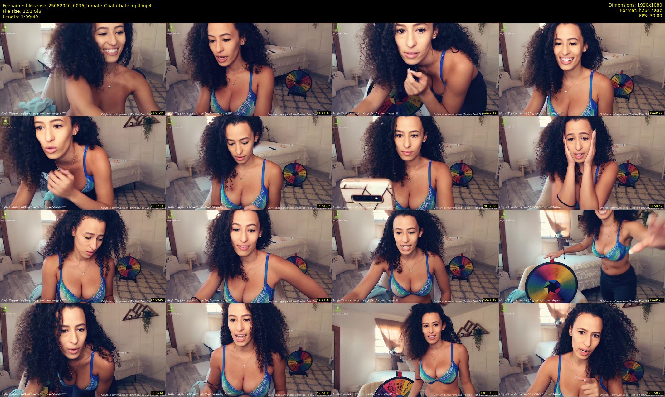 blissense — 70 minute Chaturbate female cam show recording, 1080p, Aug 25, 2020