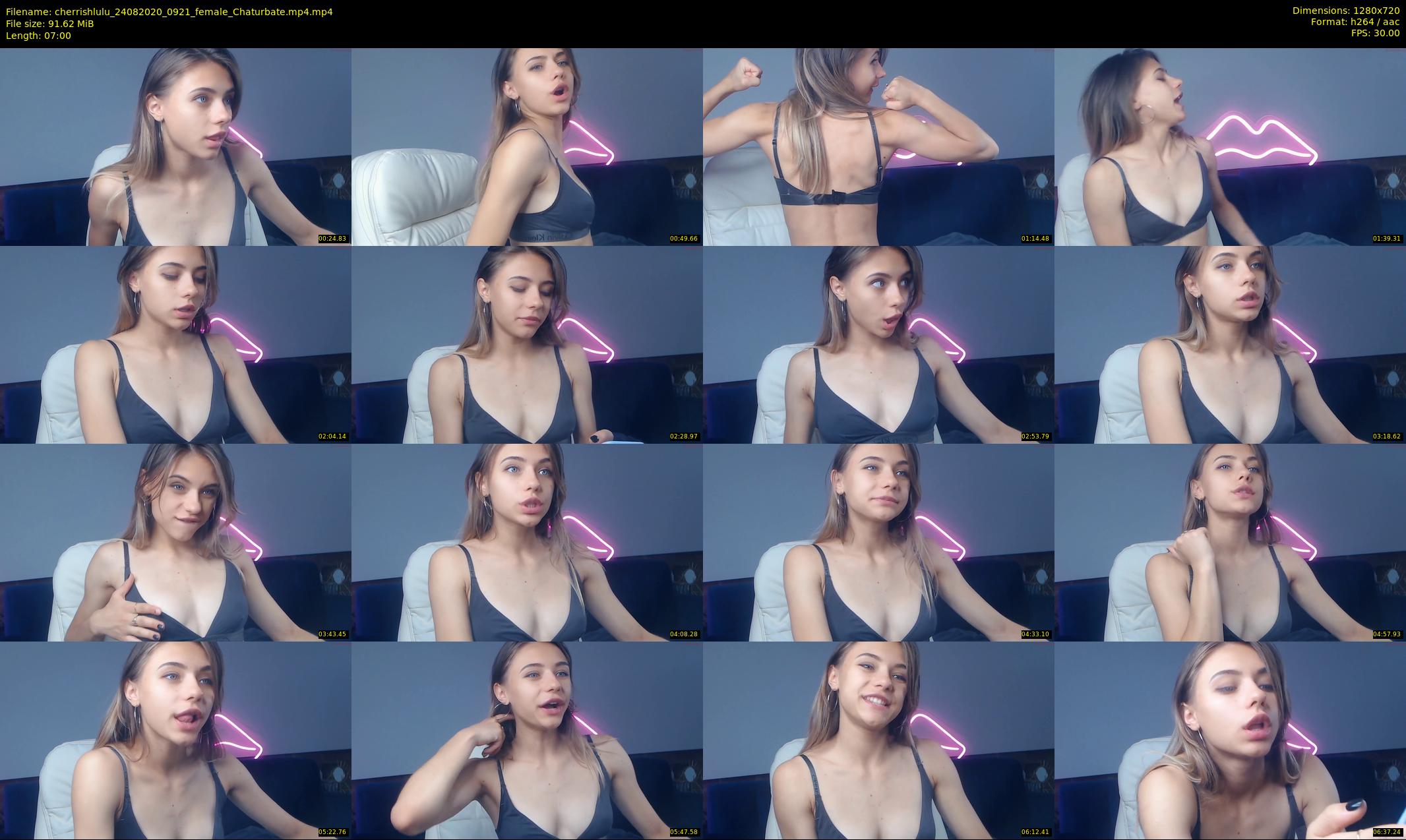 cherrishlulu — 7 minute Chaturbate female cam show recording, 720p, Aug 24, 2020