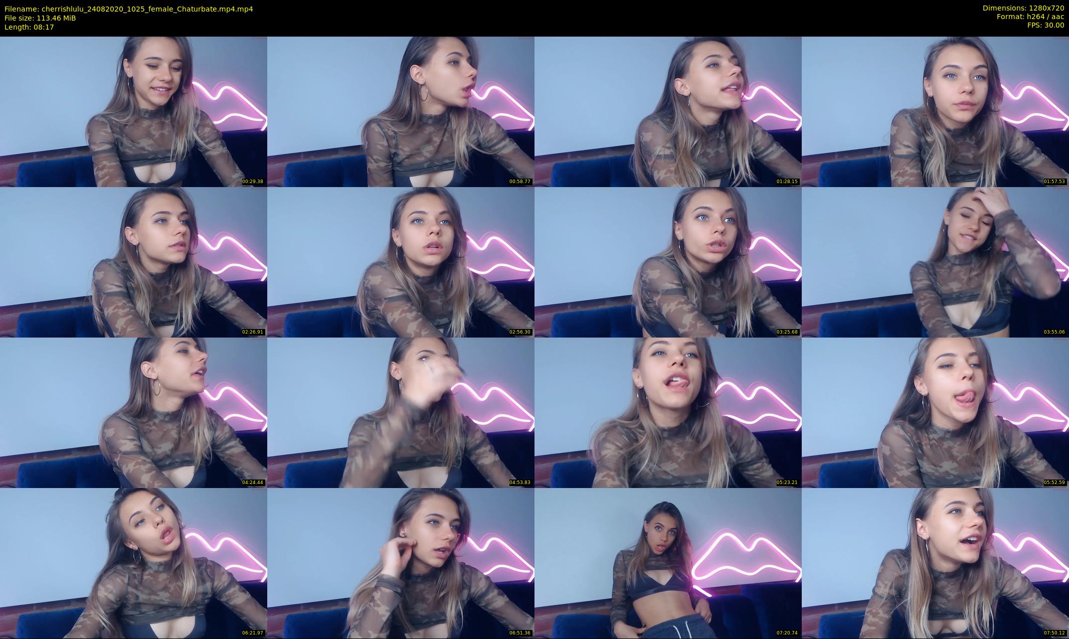 cherrishlulu — 9 minute Chaturbate female cam show recording, 720p, Aug 24, 2020