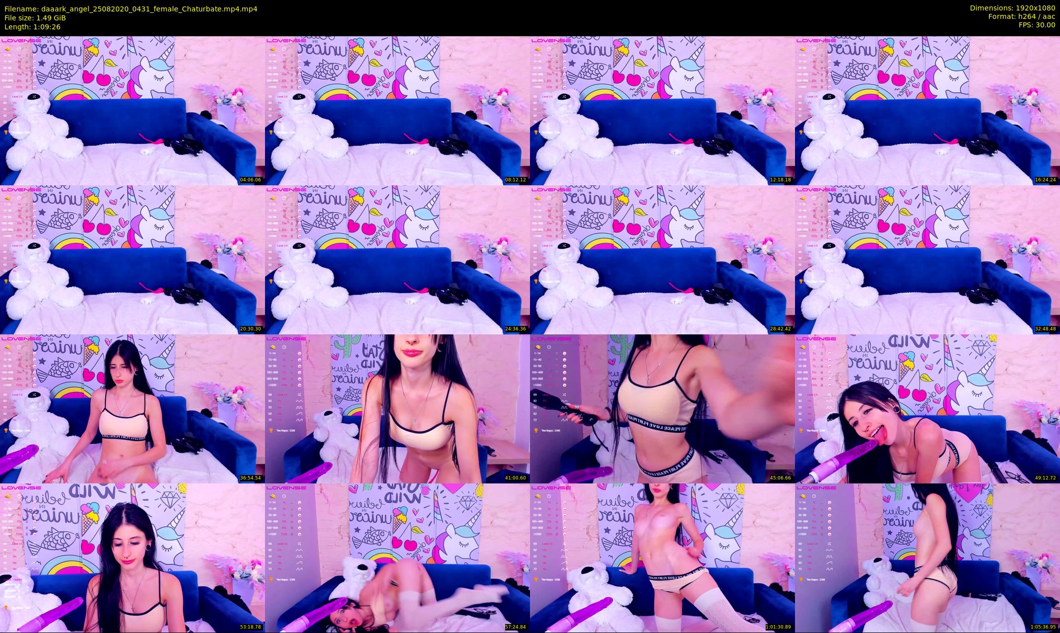 daaark_angel — 70 minute Chaturbate female cam show recording, 1080p, Aug 25, 2020