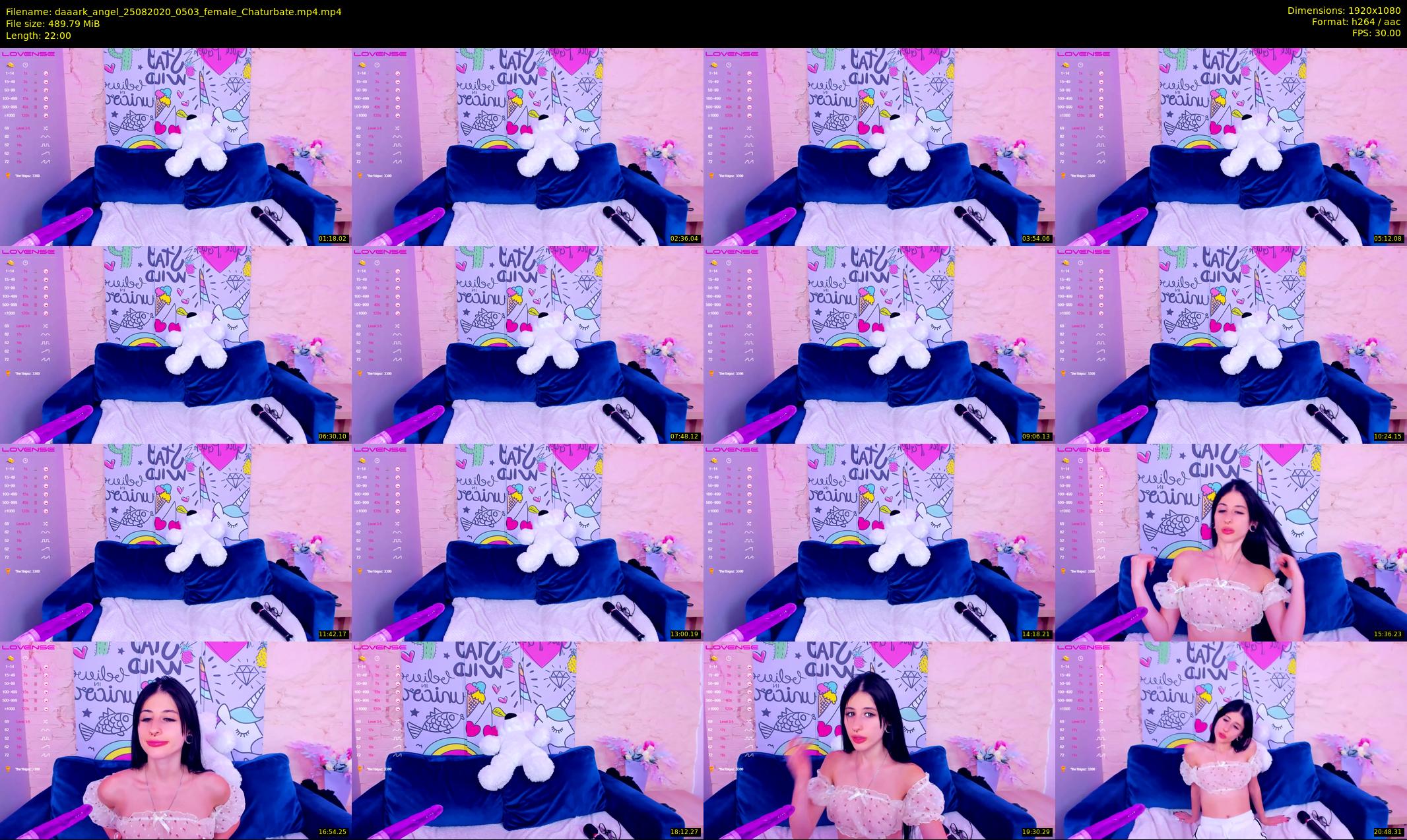 daaark_angel — 22 minute Chaturbate female cam show recording, 1080p, Aug 25, 2020