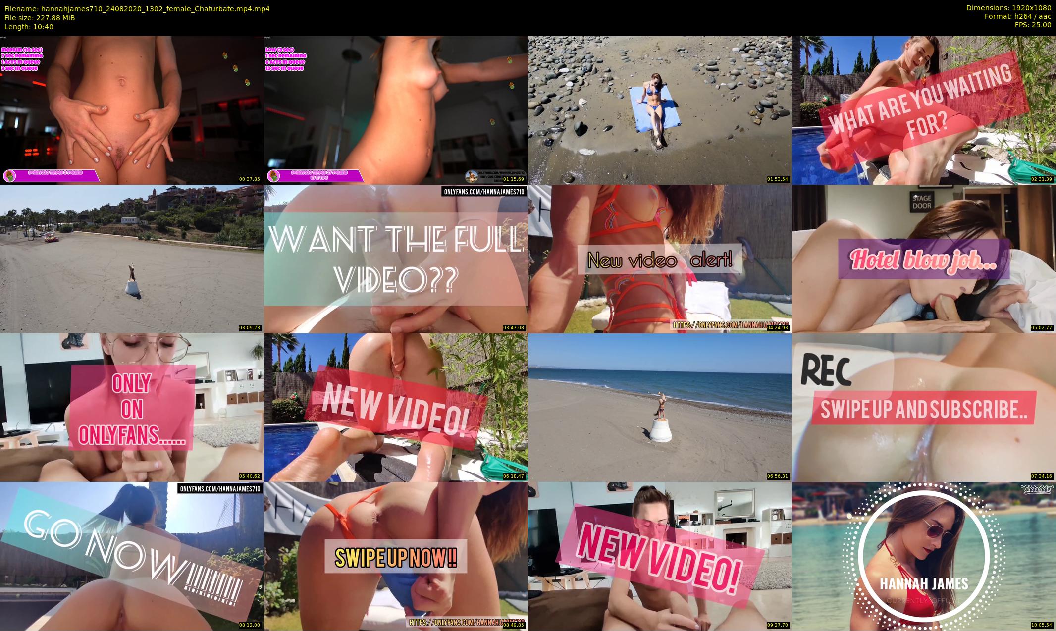 hannahjames710 — 11 minute Chaturbate female cam show recording, 1080p, Aug 24, 2020