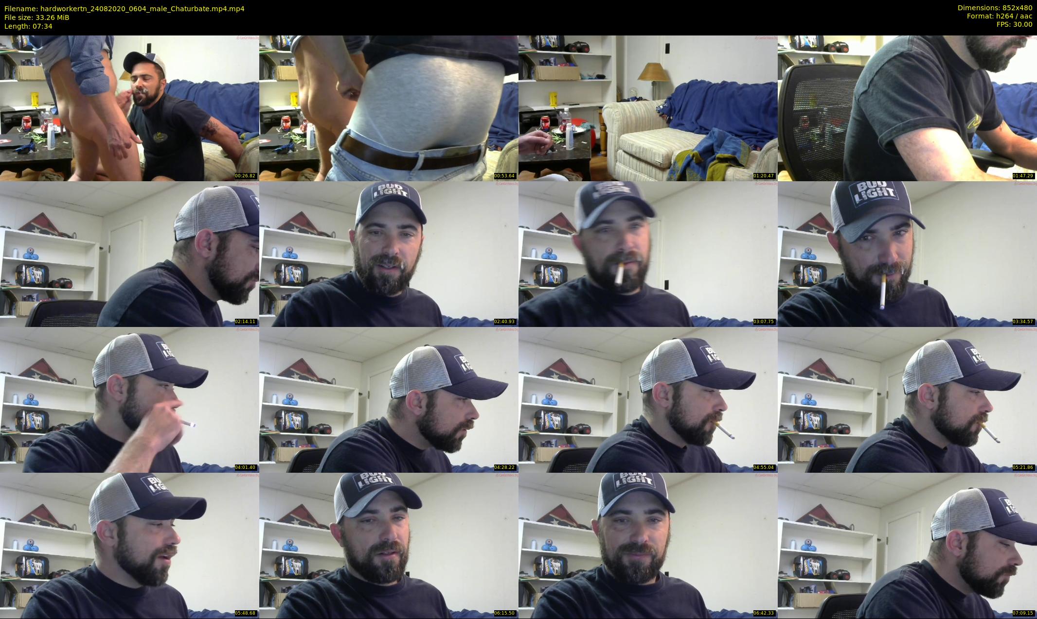 hardworkertn — 8 minute Chaturbate male cam show recording, 480p, Aug 24, 2020