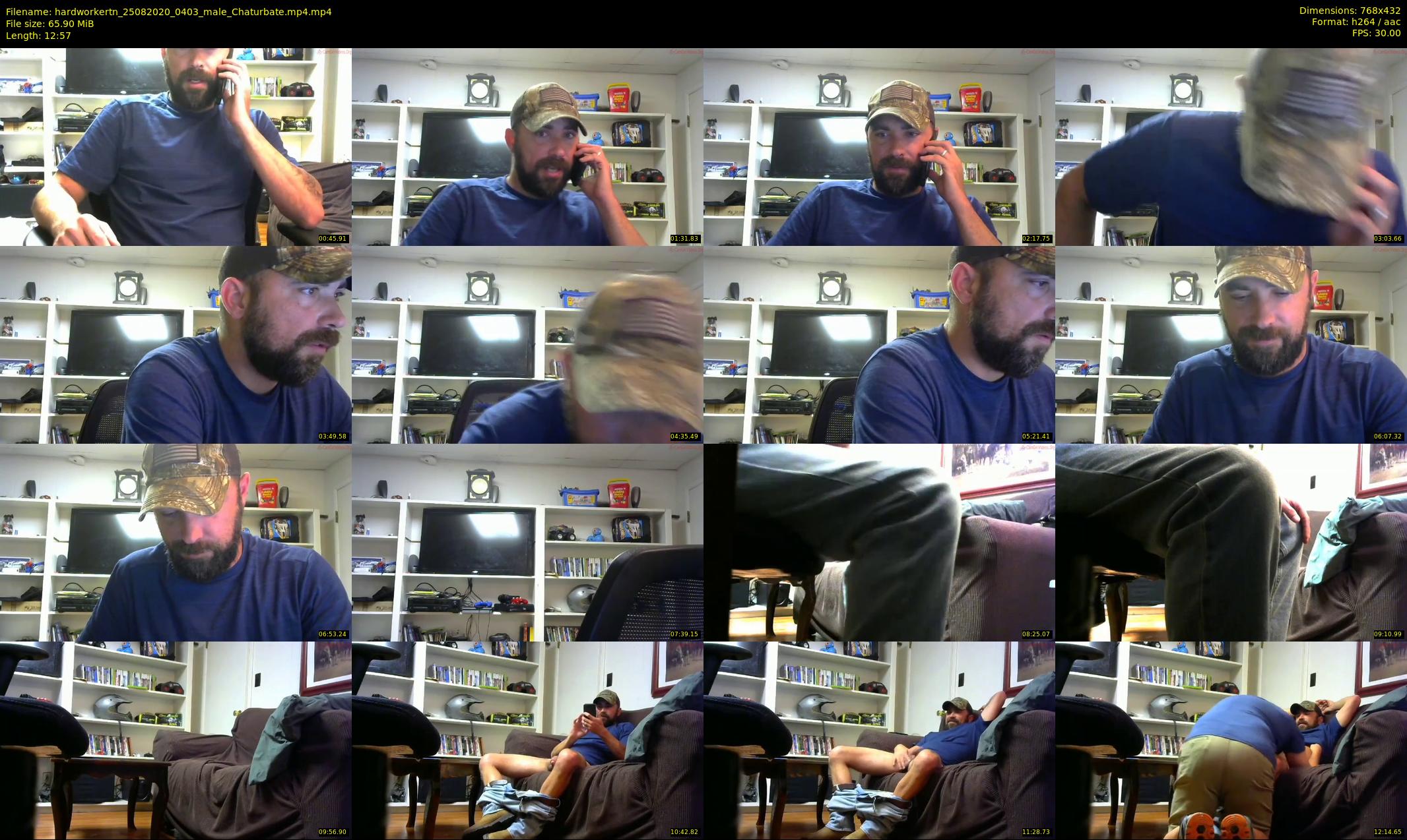 hardworkertn — 13 minute Chaturbate male cam show recording, 360p, Aug 25, 2020