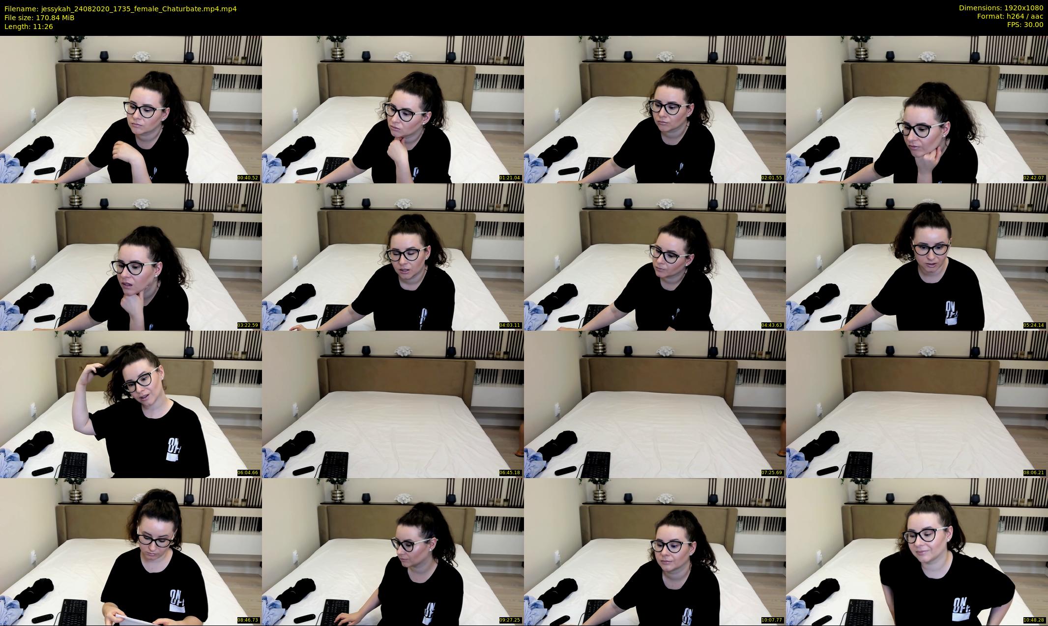 jessykah — 12 minute Chaturbate female cam show recording, 1080p, Aug 24, 2020