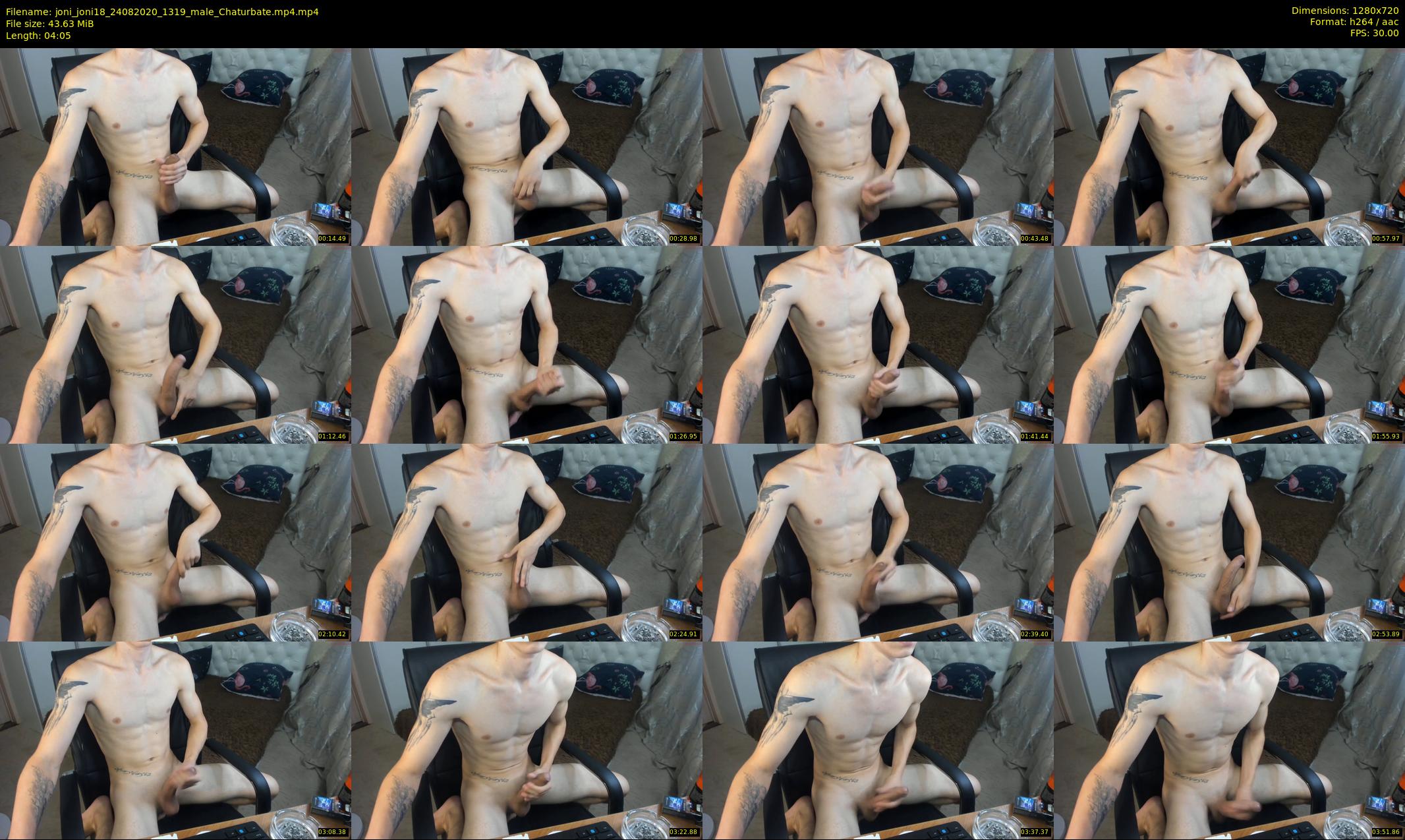 joni_joni18 — 5 minute Chaturbate male cam show recording, 720p, Aug 24, 2020