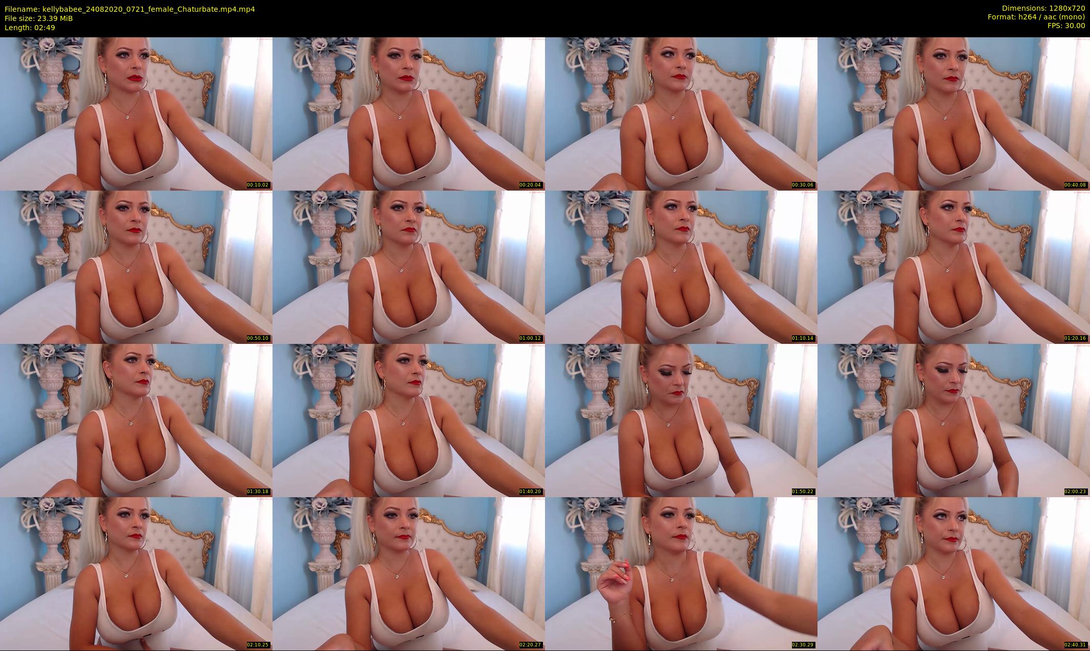kellybabee — 3 minute Chaturbate female cam show recording, 720p, Aug 24, 2020
