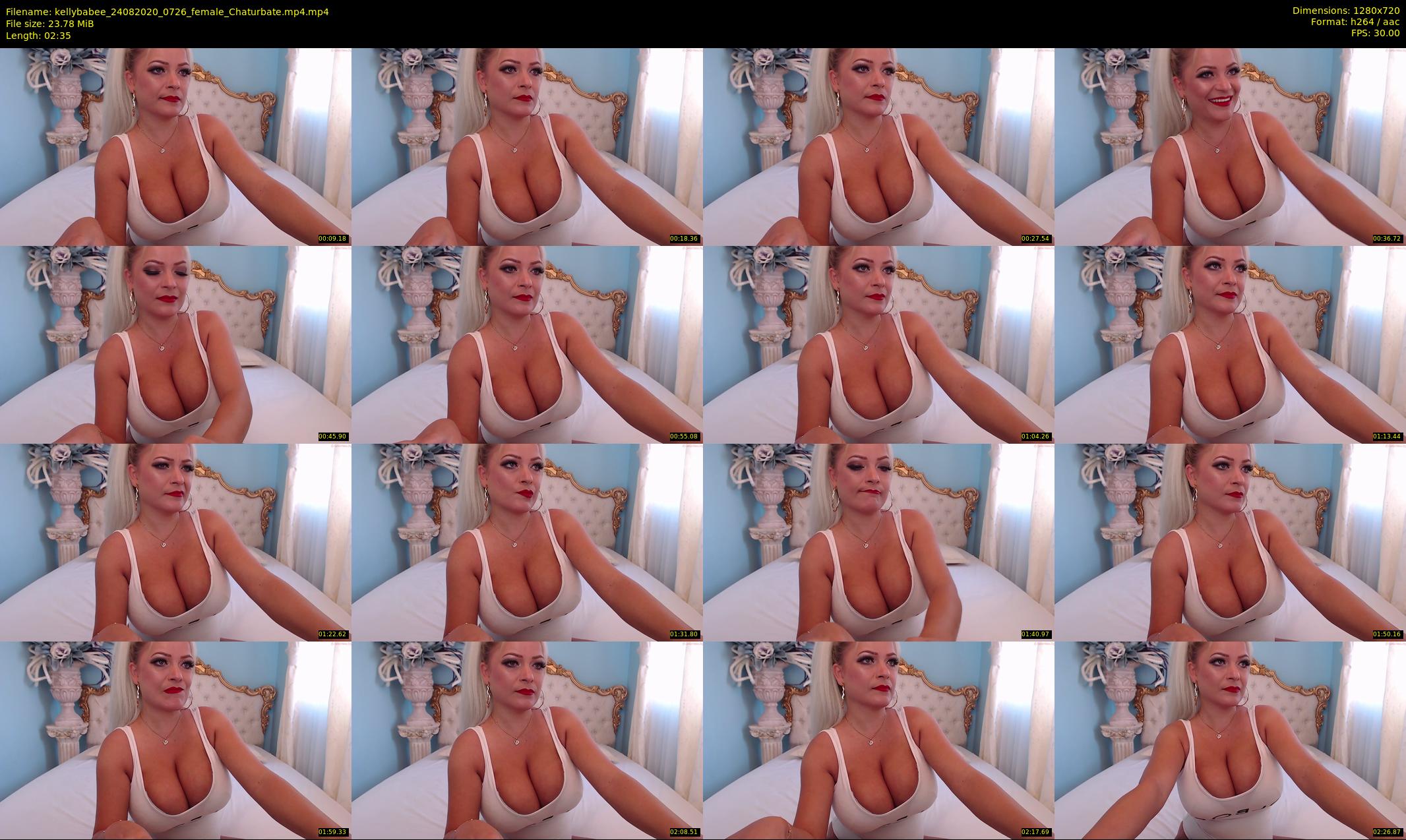 kellybabee — 3 minute Chaturbate female cam show recording, 720p, Aug 24, 2020