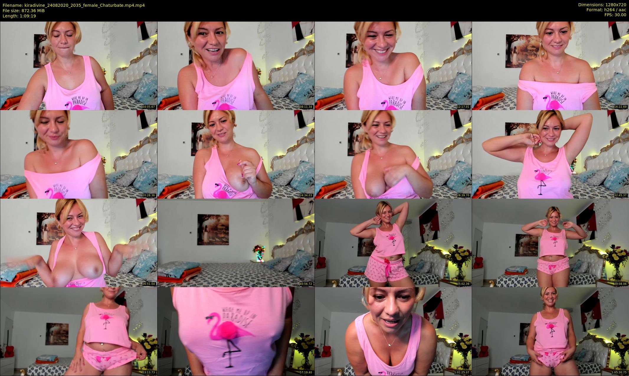 kiradivine — 70 minute Chaturbate female cam show recording, 720p, Aug 24, 2020