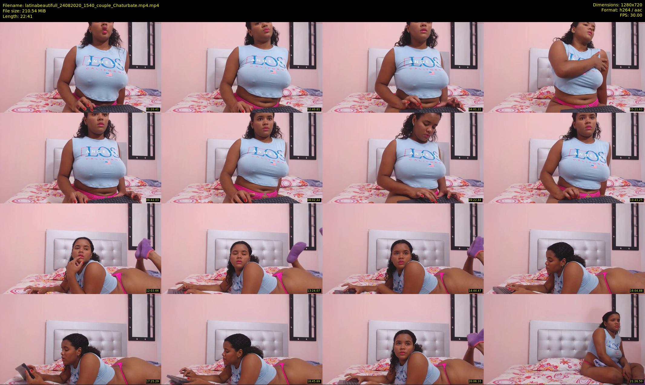 latinabeautifull — 23 minute Chaturbate female cam show recording, 720p, Aug 24, 2020